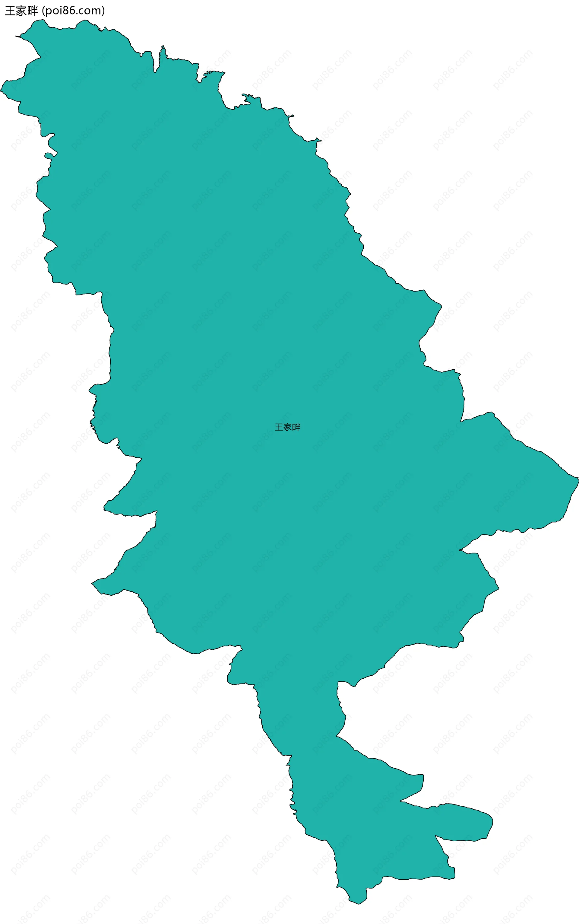 王家畔边界地图