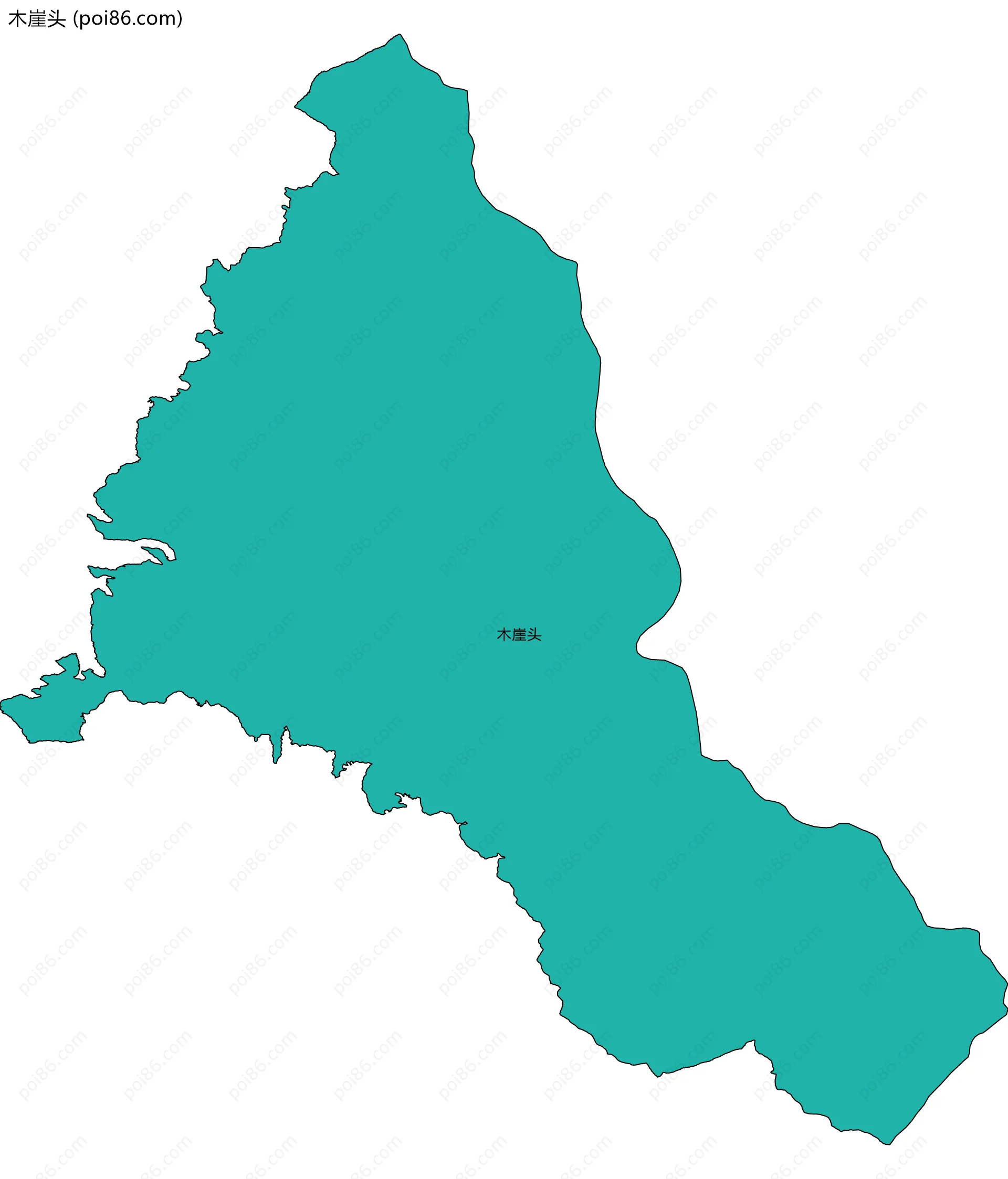木崖头边界地图