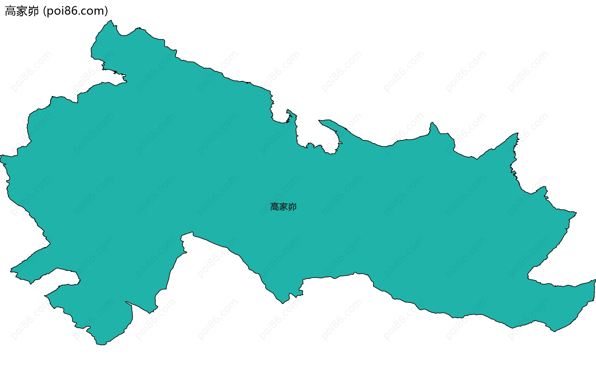 高家峁边界地图