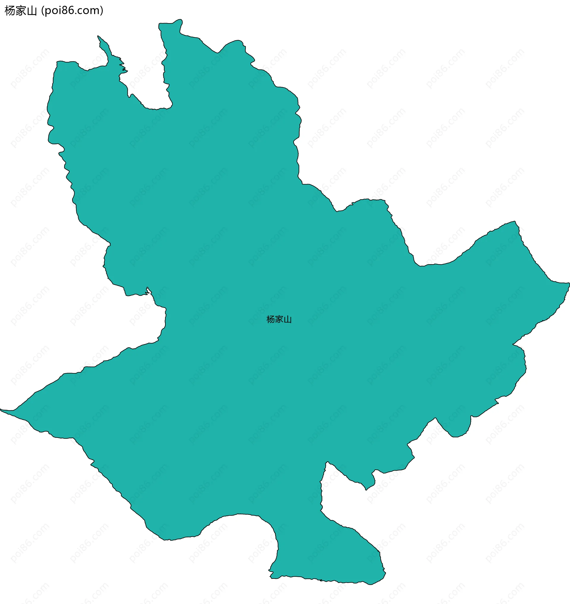 杨家山边界地图