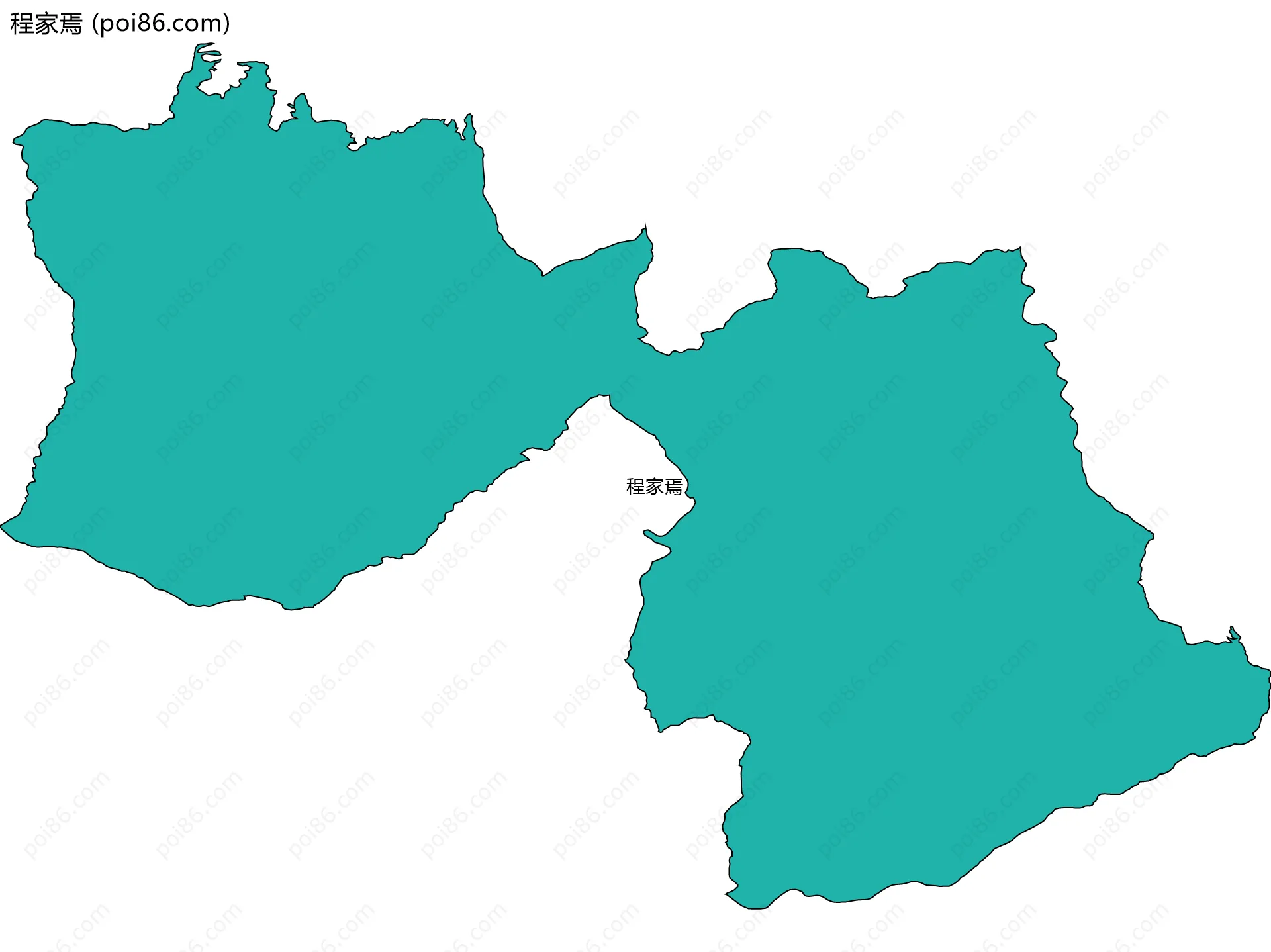 程家焉边界地图