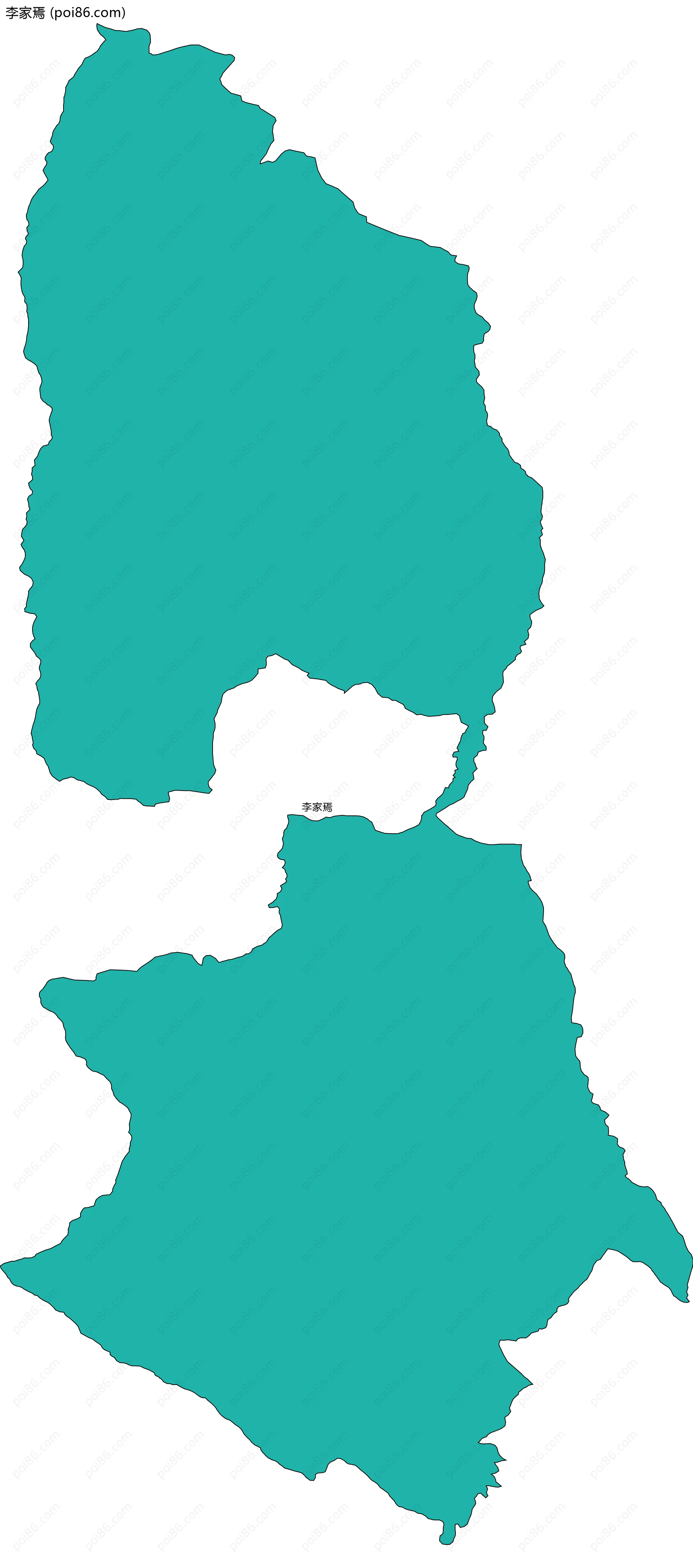 李家焉边界地图