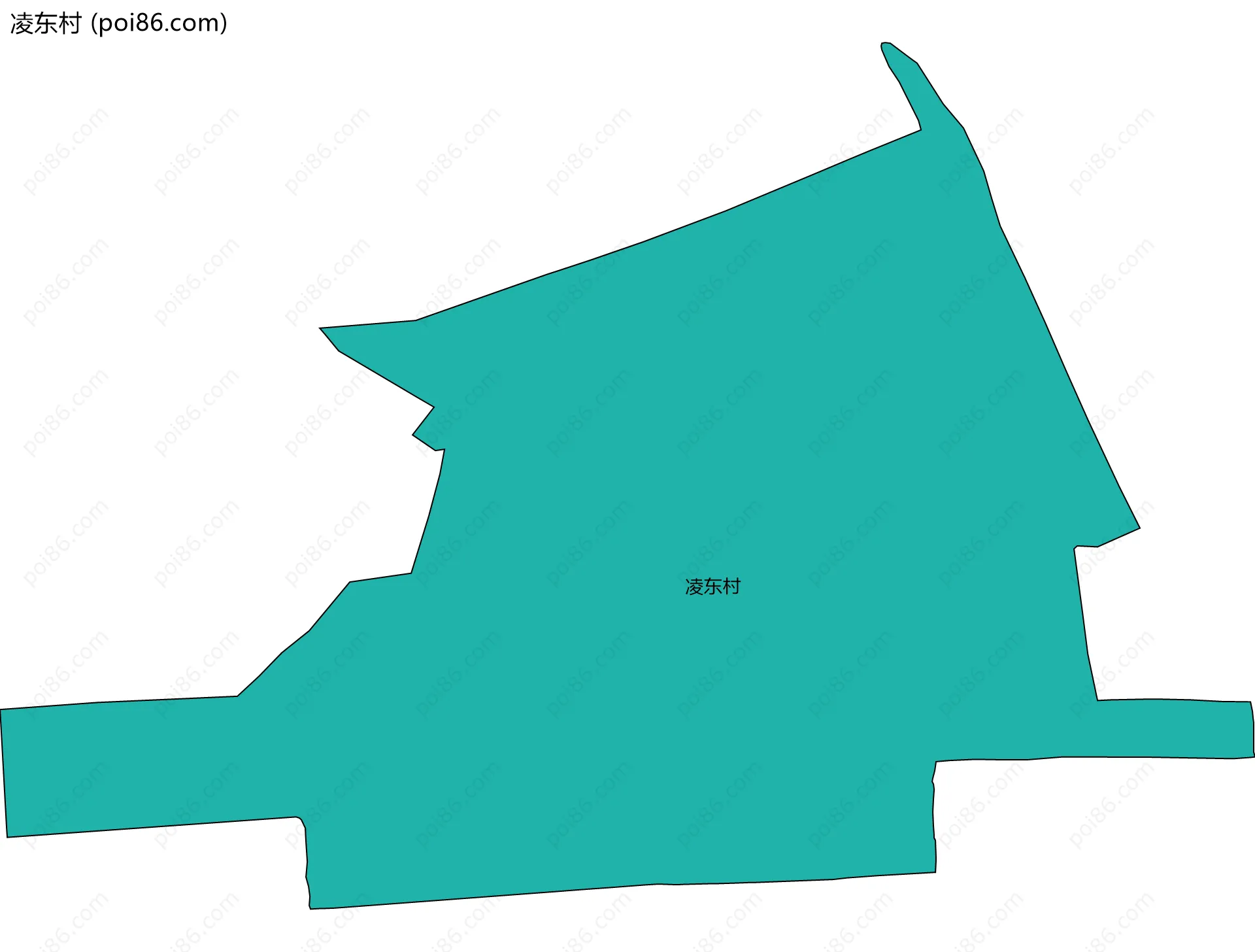 凌东村边界地图