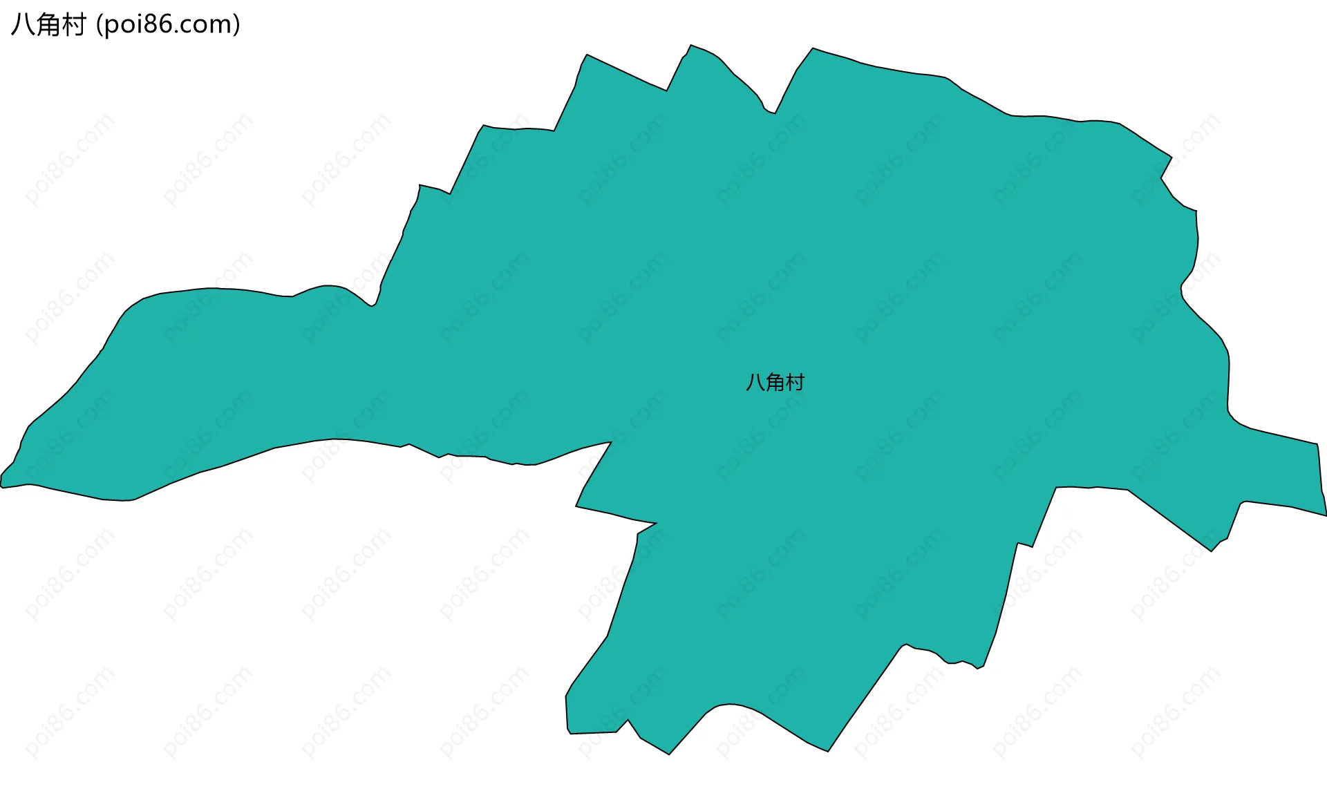 八角村边界地图