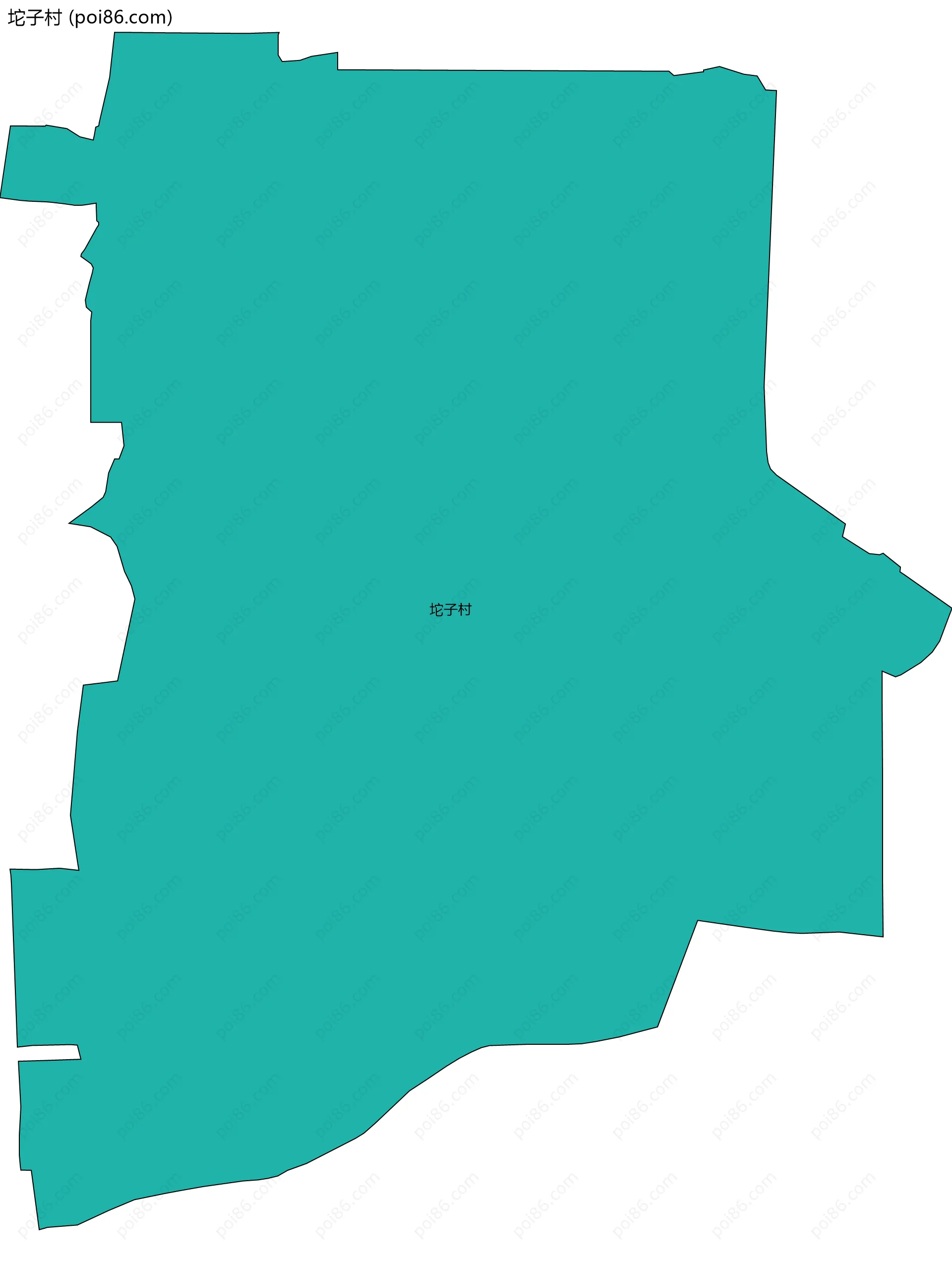 坨子村边界地图