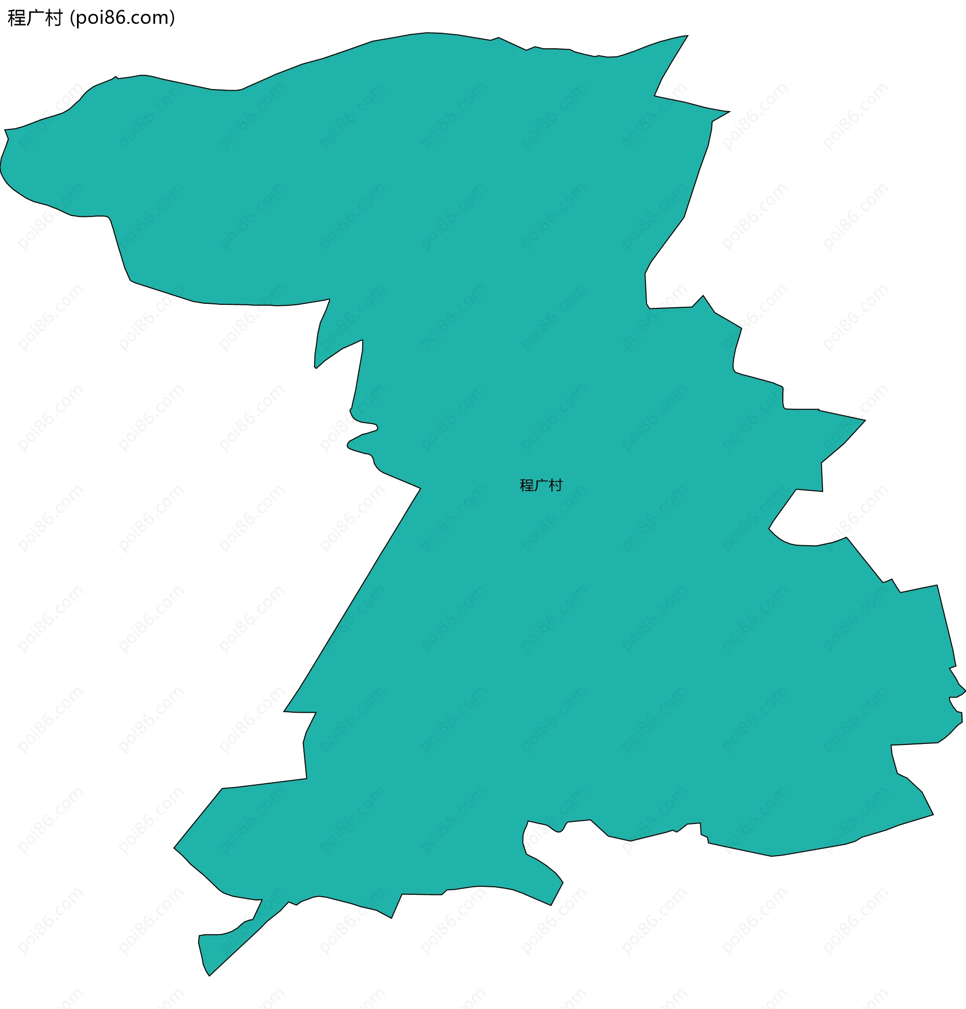 程广村边界地图