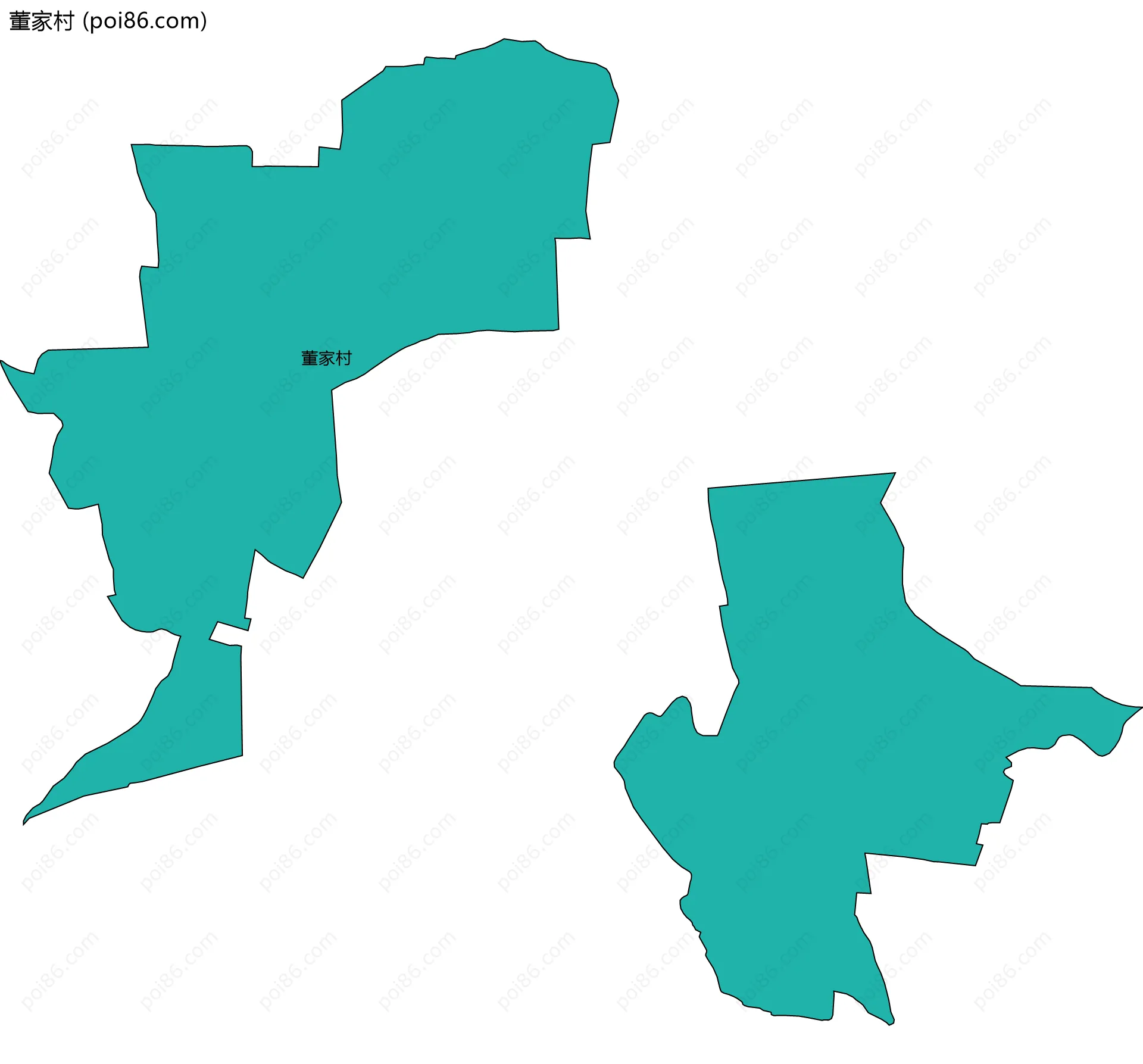 董家村边界地图