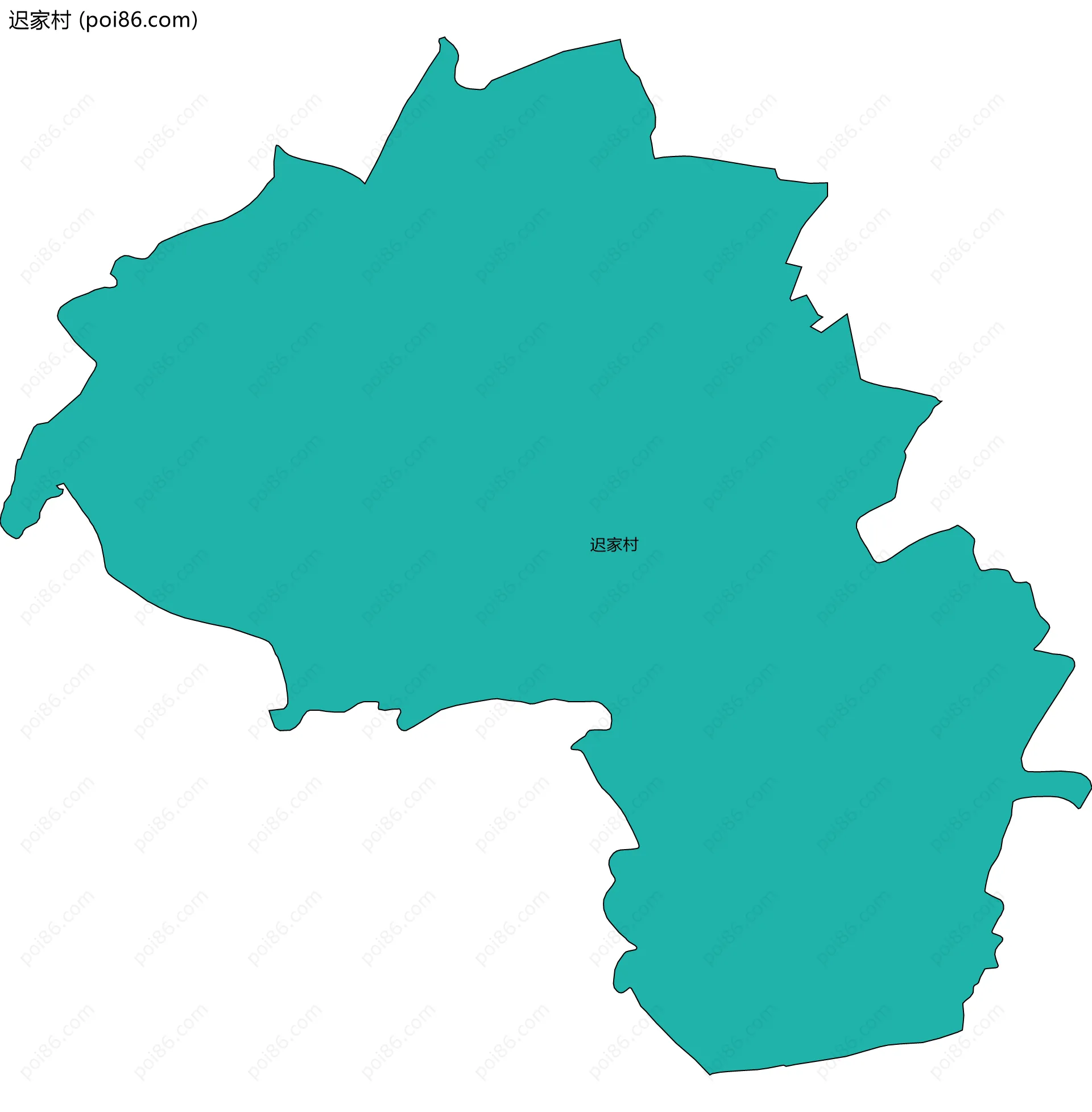 迟家村边界地图