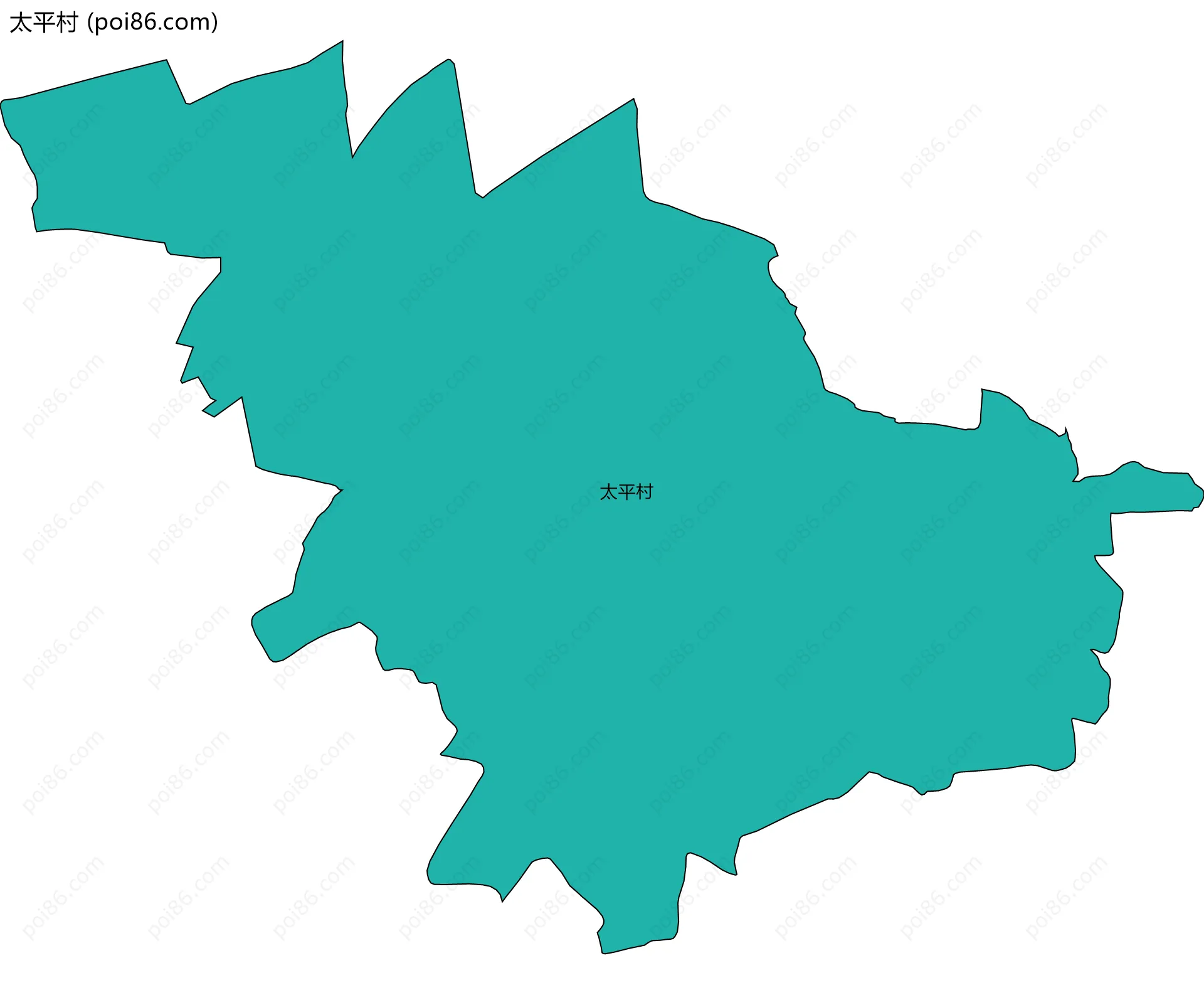 太平村边界地图