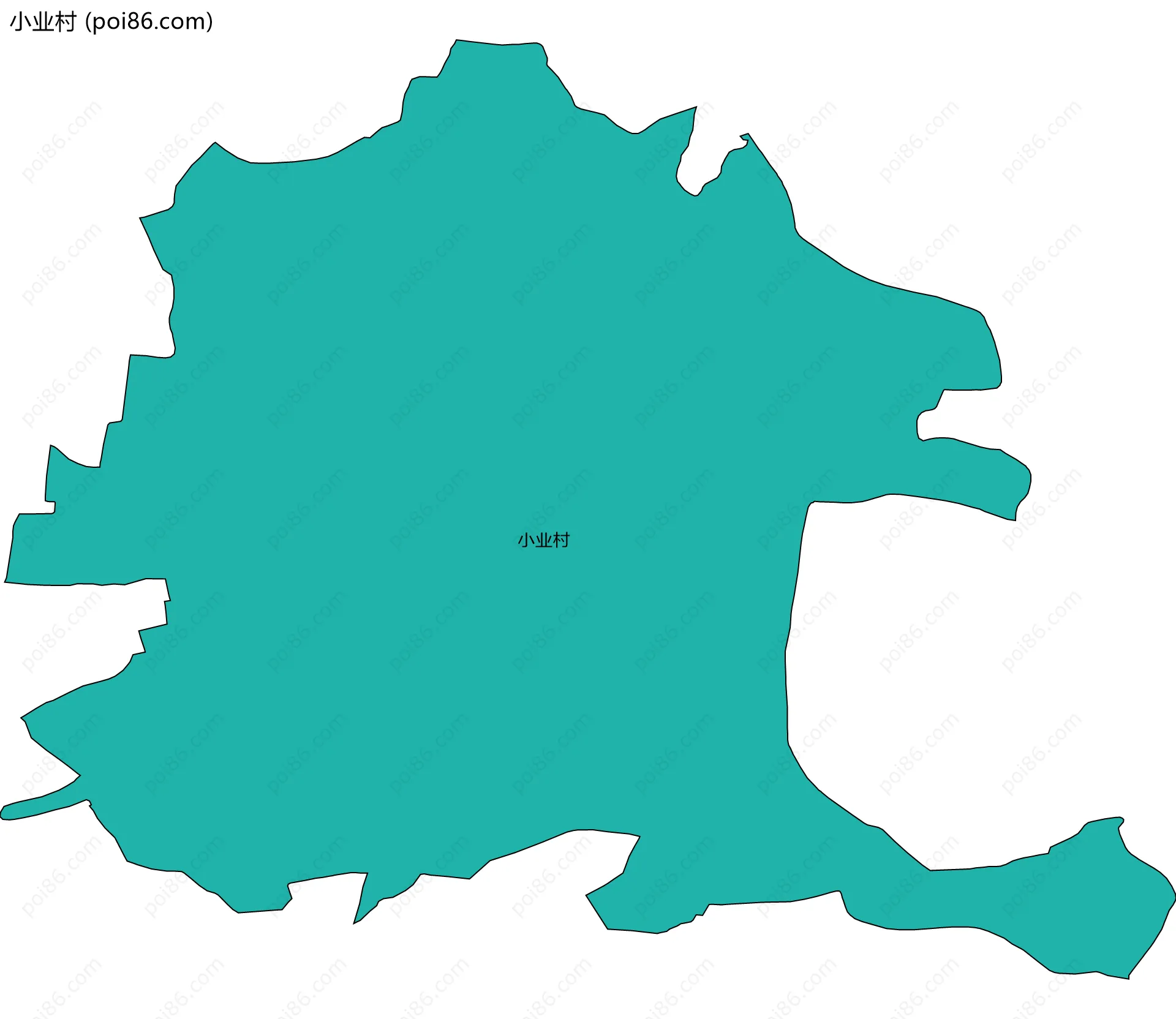 小业村边界地图