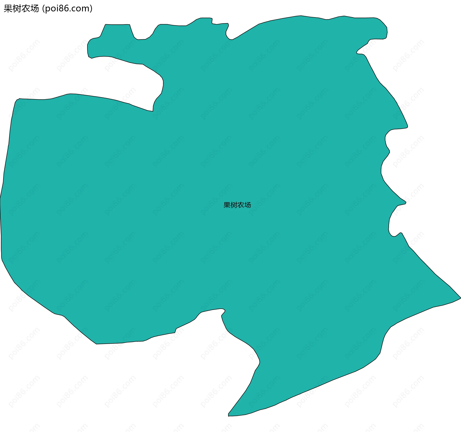 果树农场边界地图