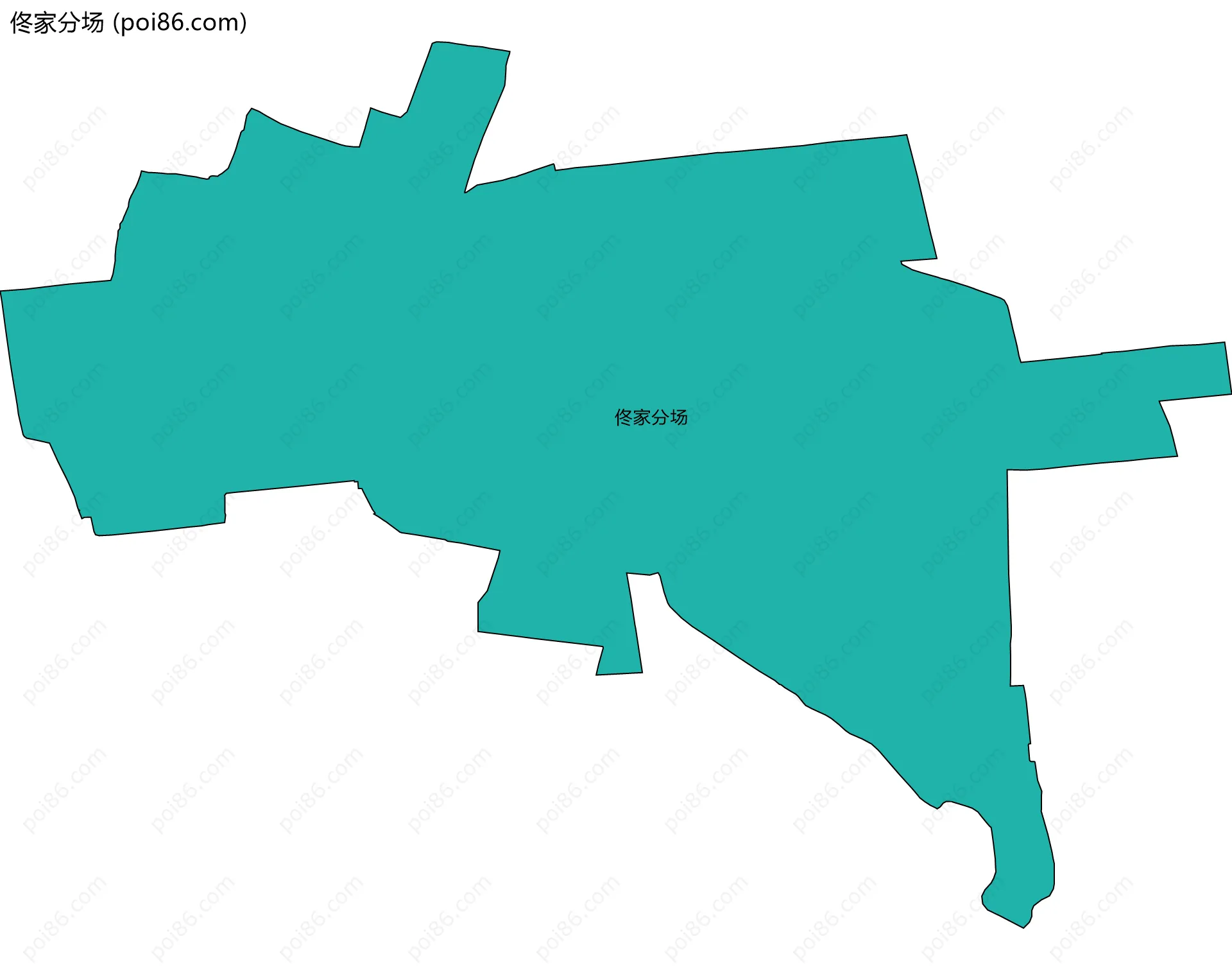 佟家分场边界地图