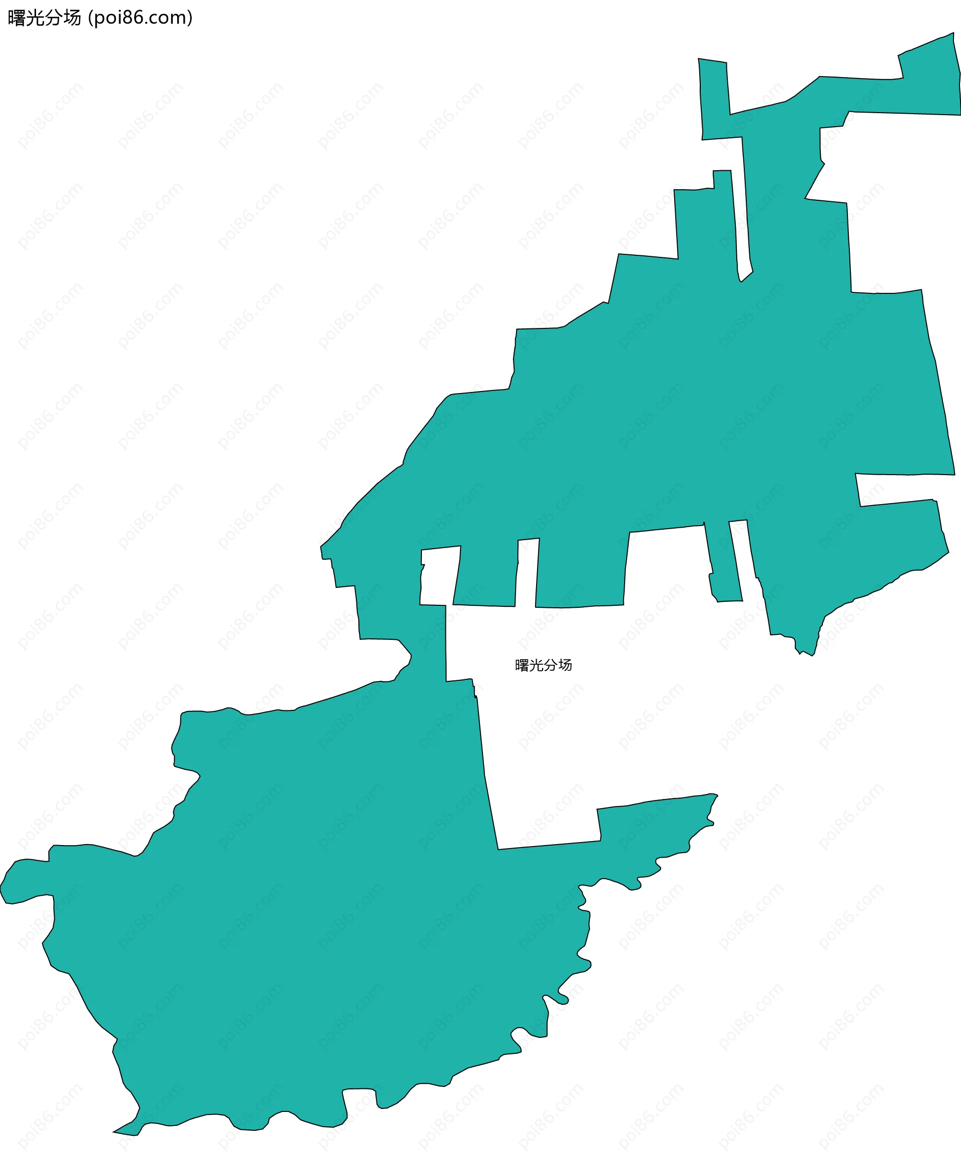 曙光分场边界地图