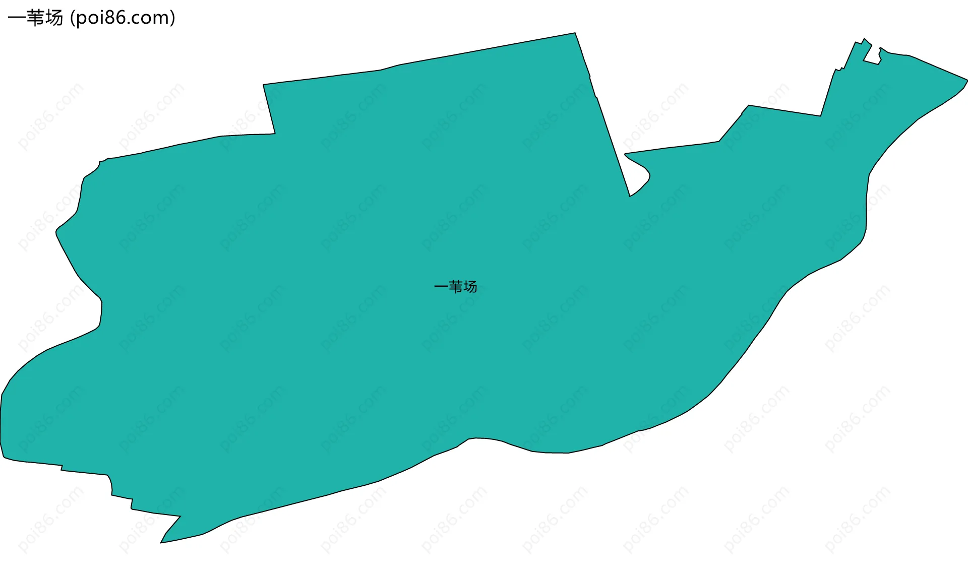 一苇场边界地图