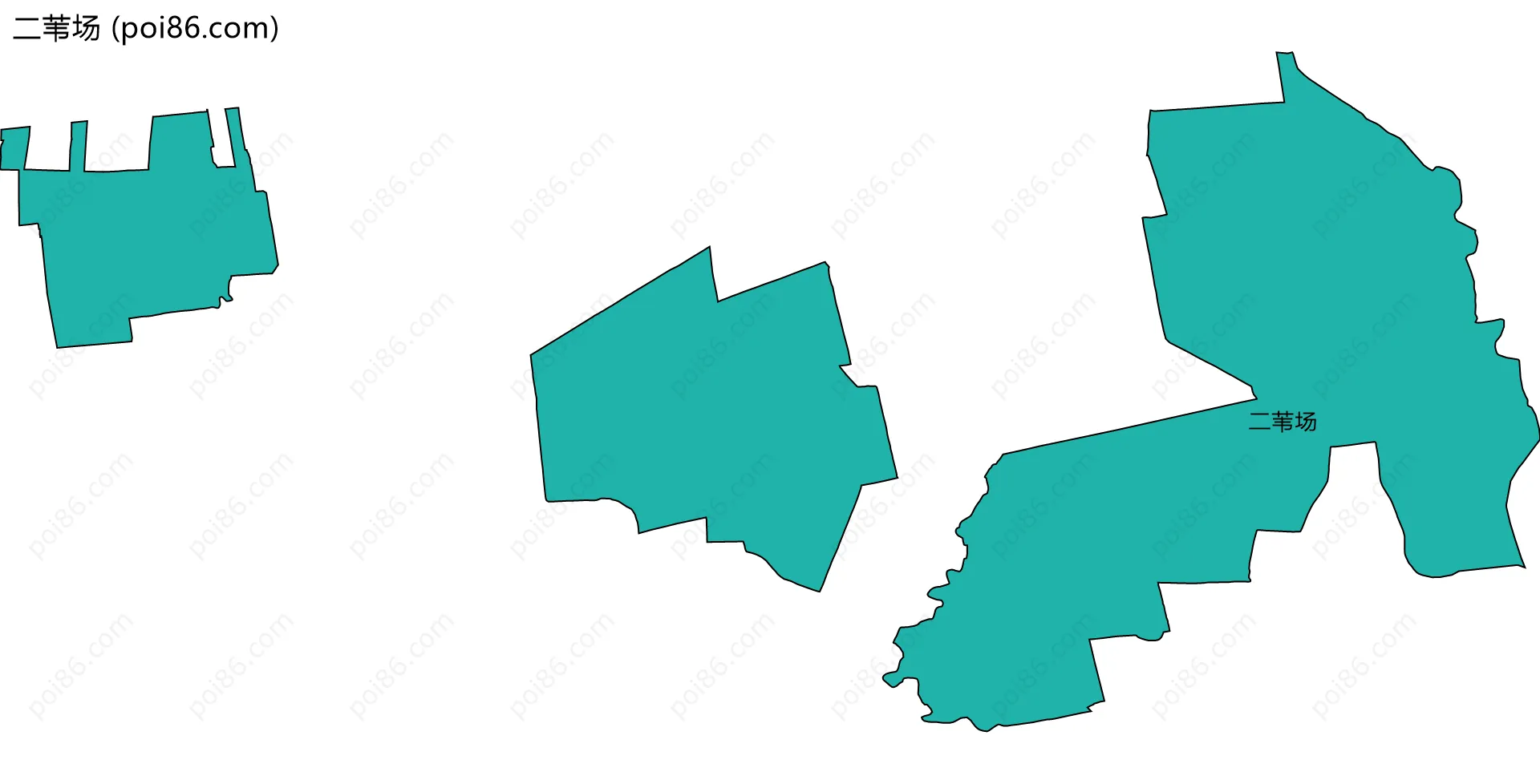 二苇场边界地图