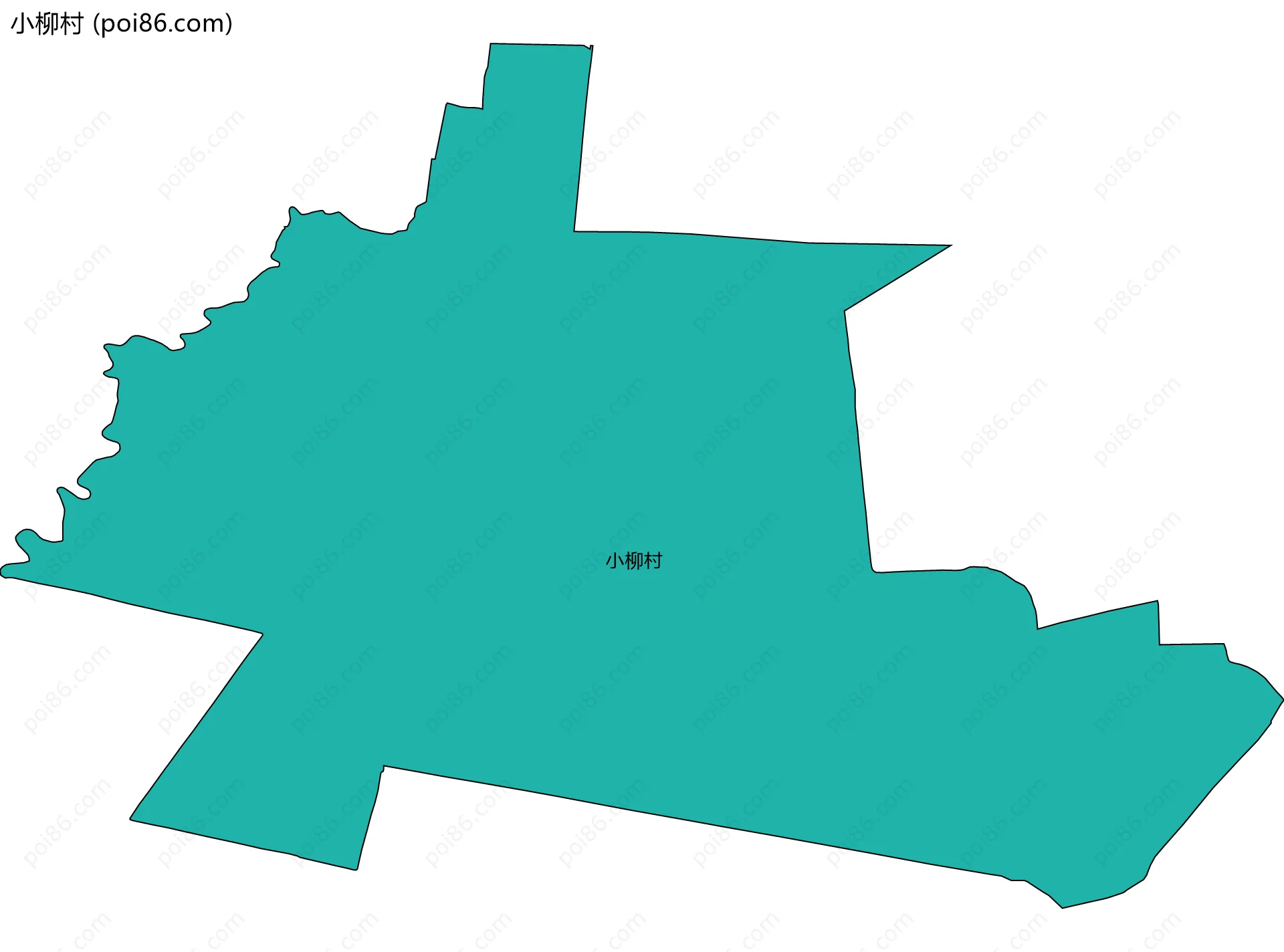 小柳村边界地图
