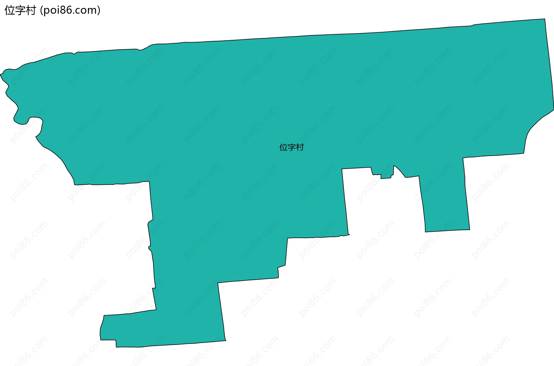 位字村边界地图
