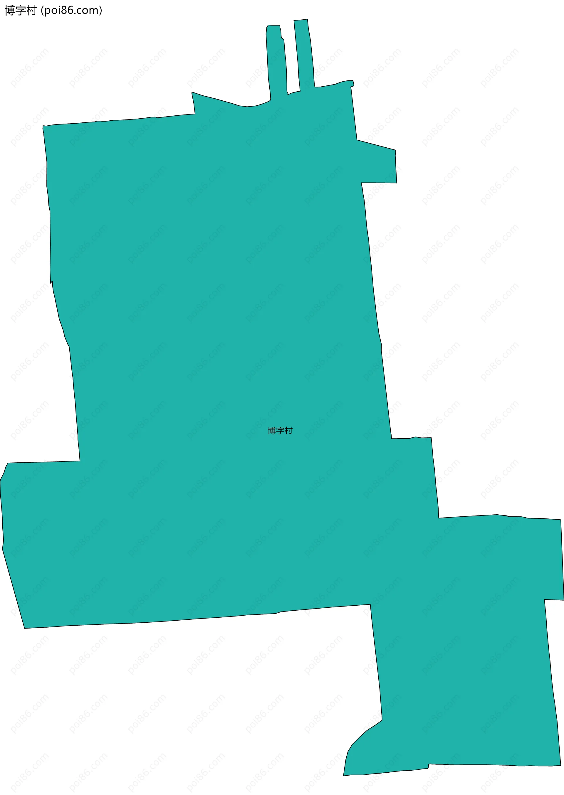 博字村边界地图