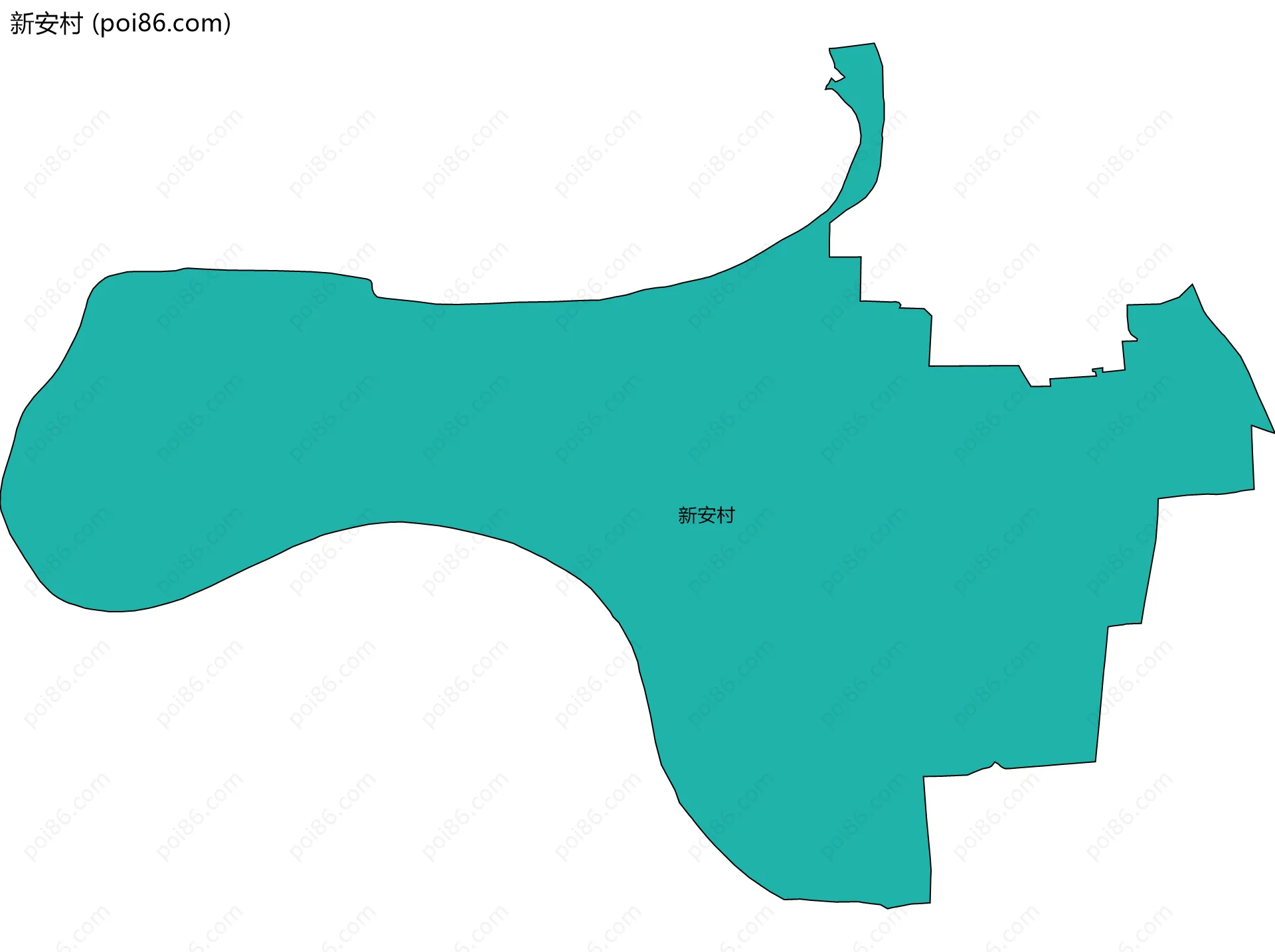 新安村边界地图
