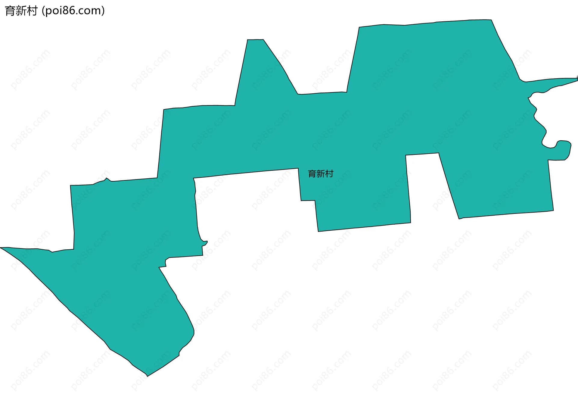 育新村边界地图