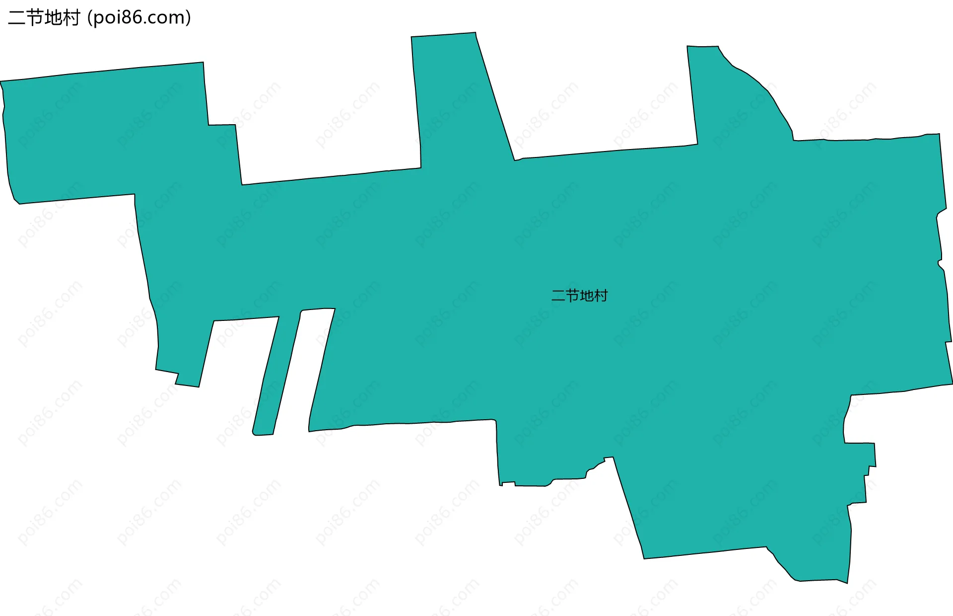 二节地村边界地图