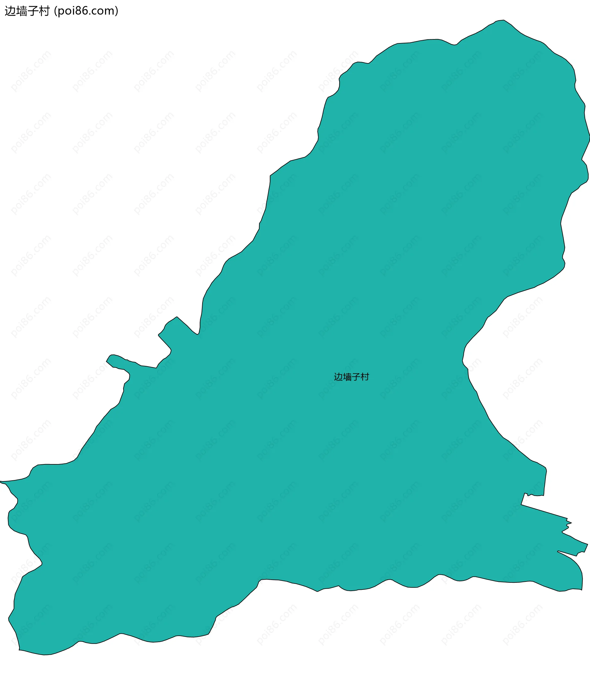 边墙子村边界地图