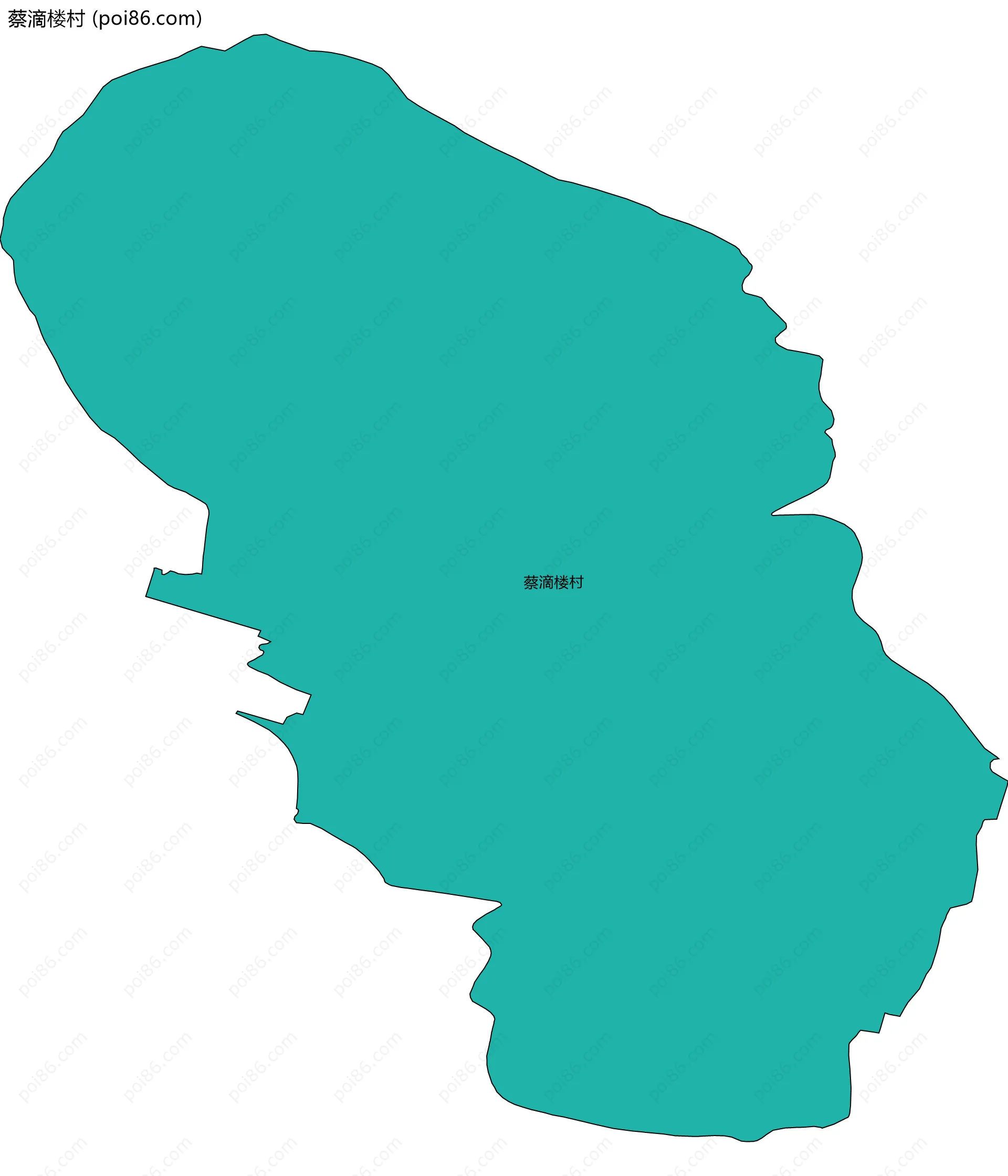 蔡滴楼村边界地图