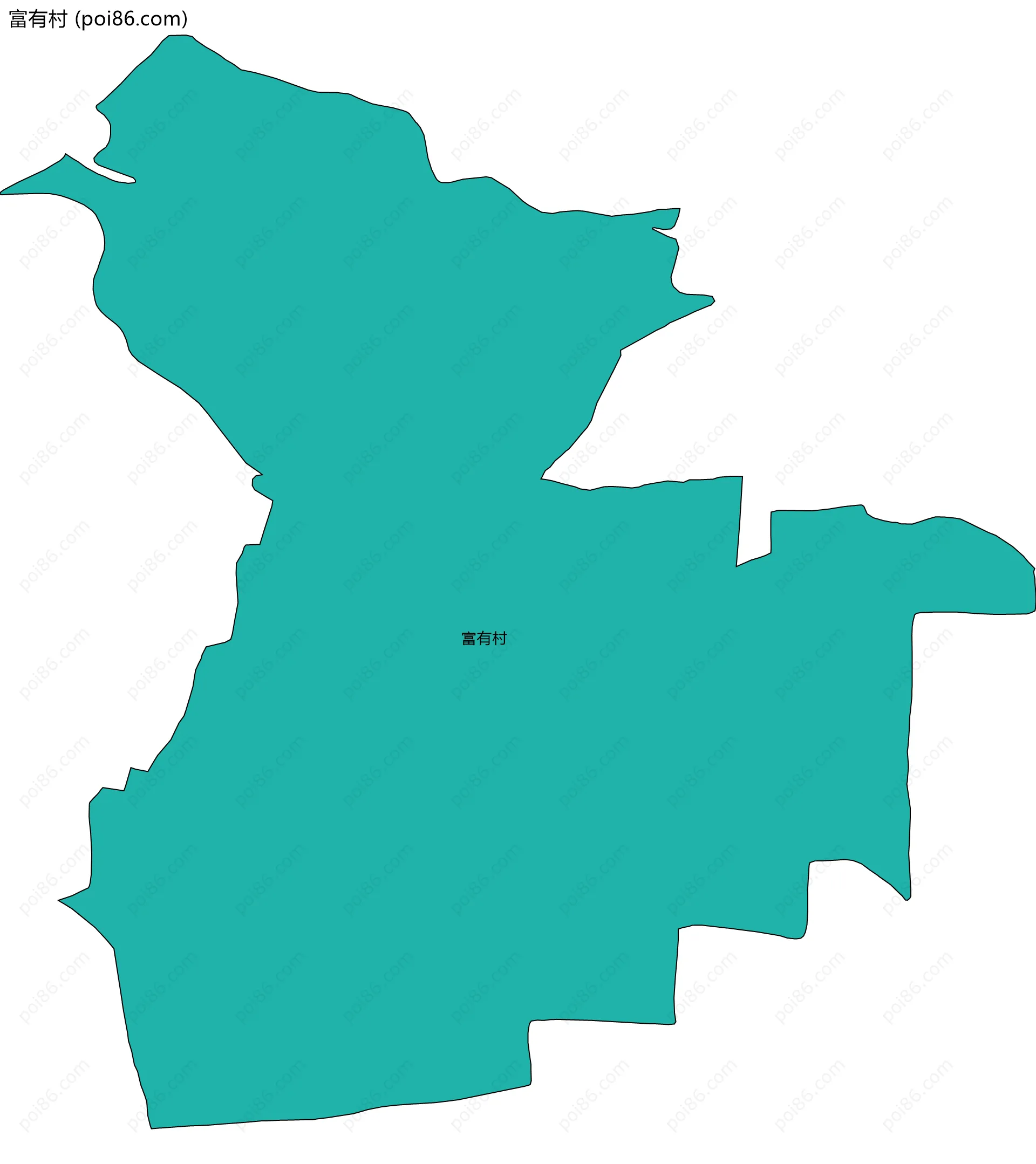 富有村边界地图