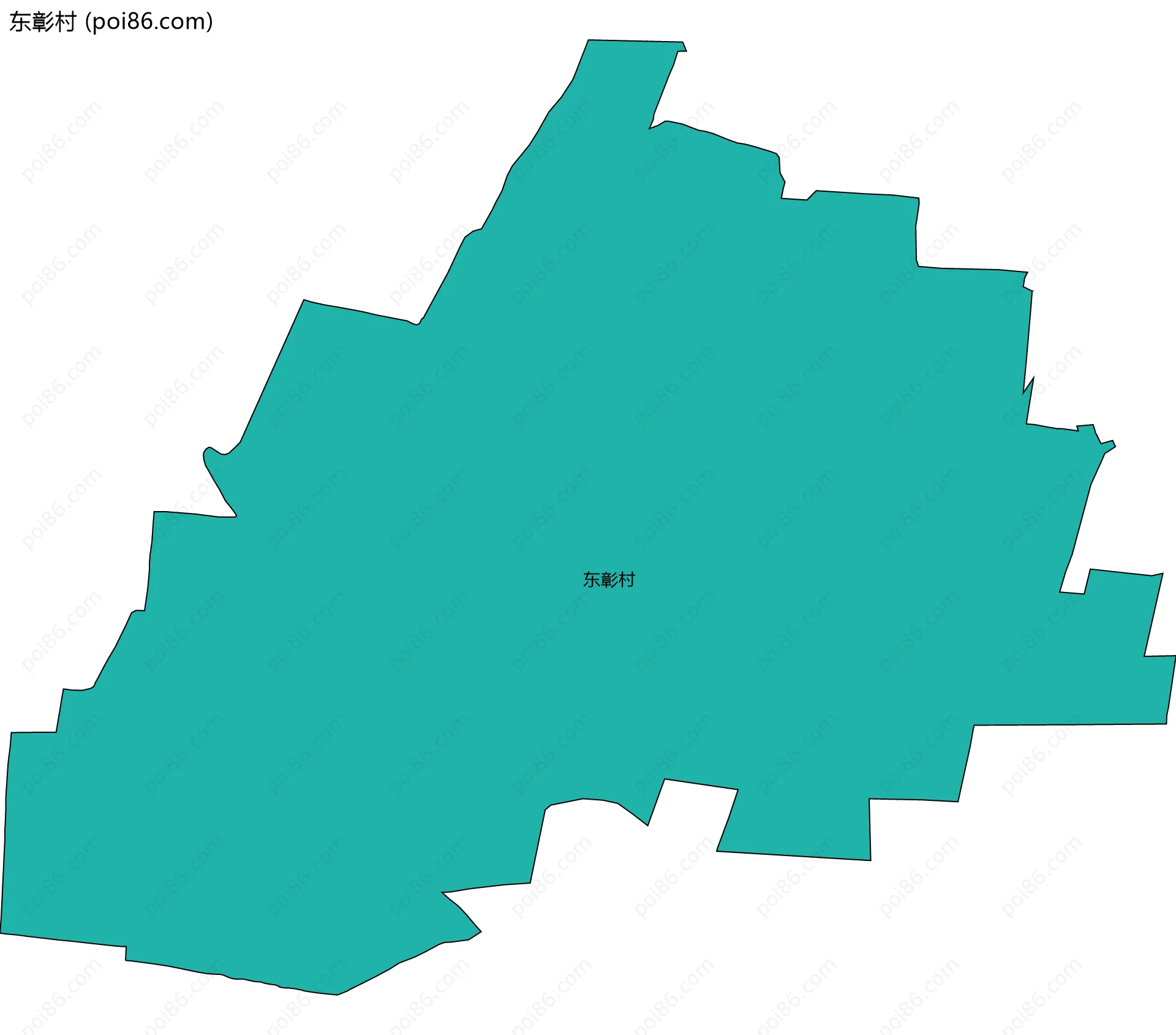 东彰村边界地图