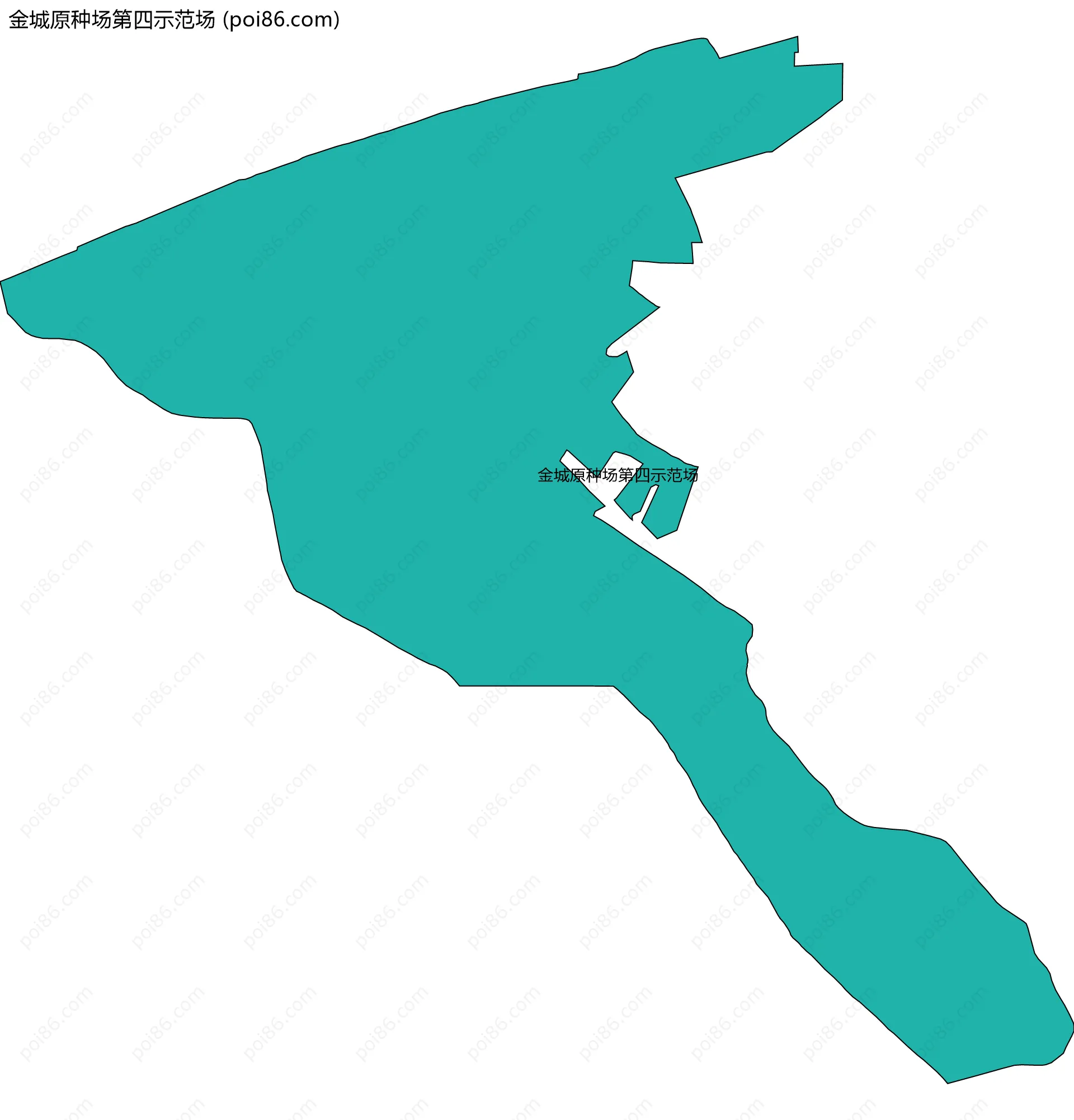 金城原种场第四示范场边界地图