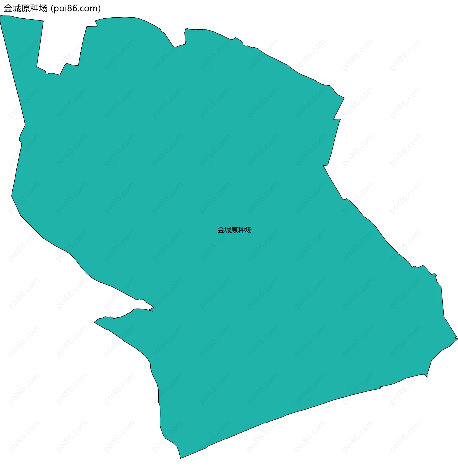 金城原种场边界地图