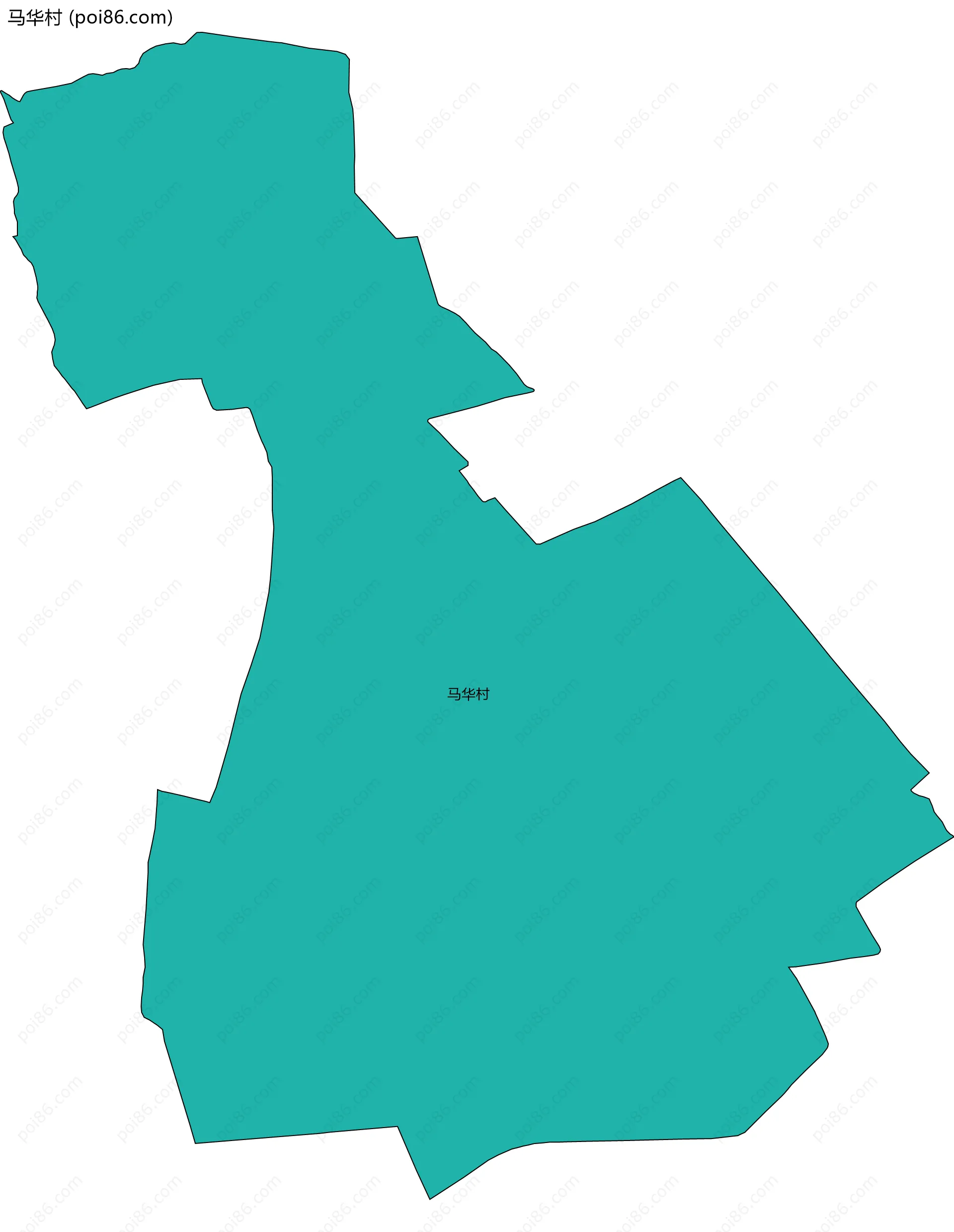 马华村边界地图