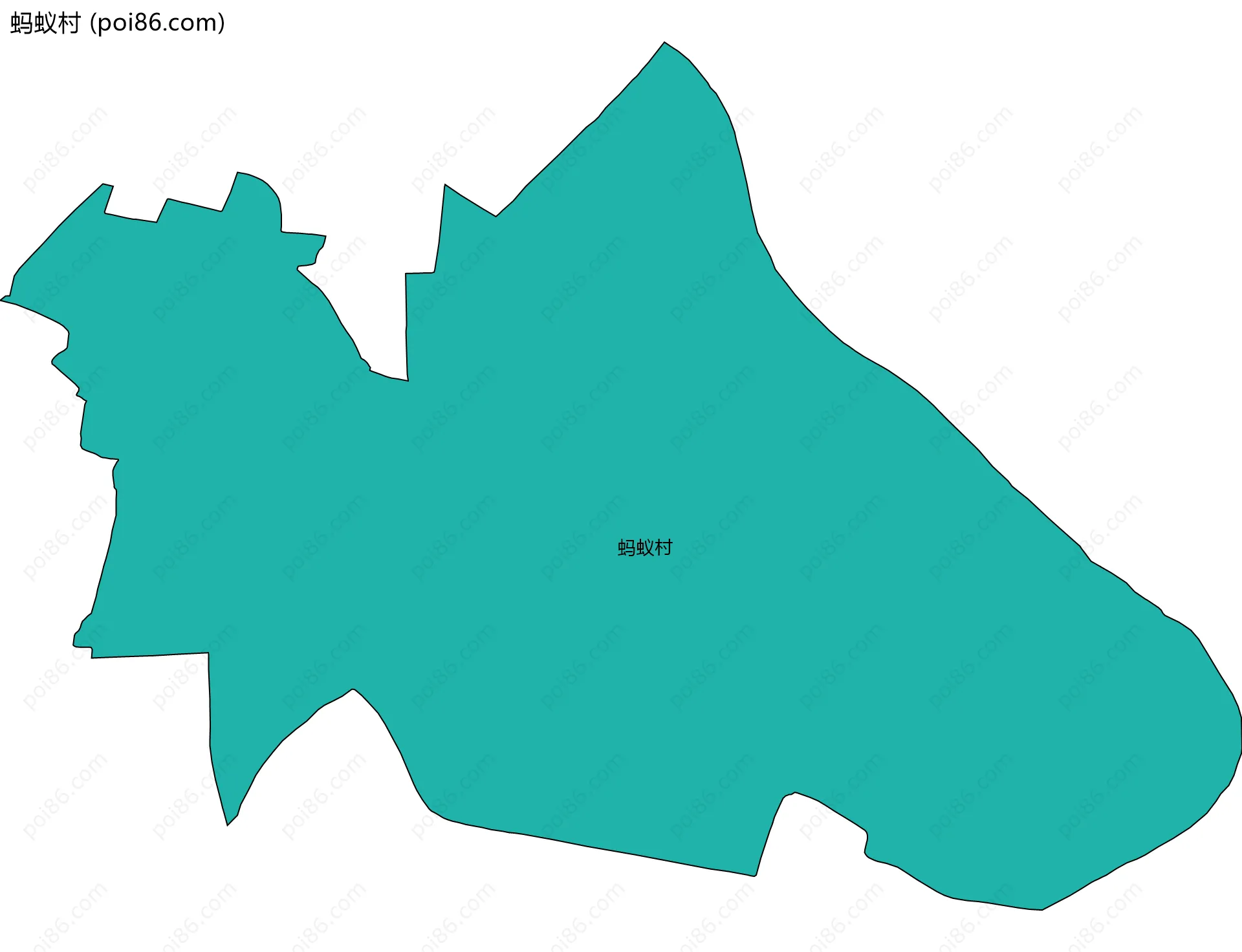 蚂蚁村边界地图