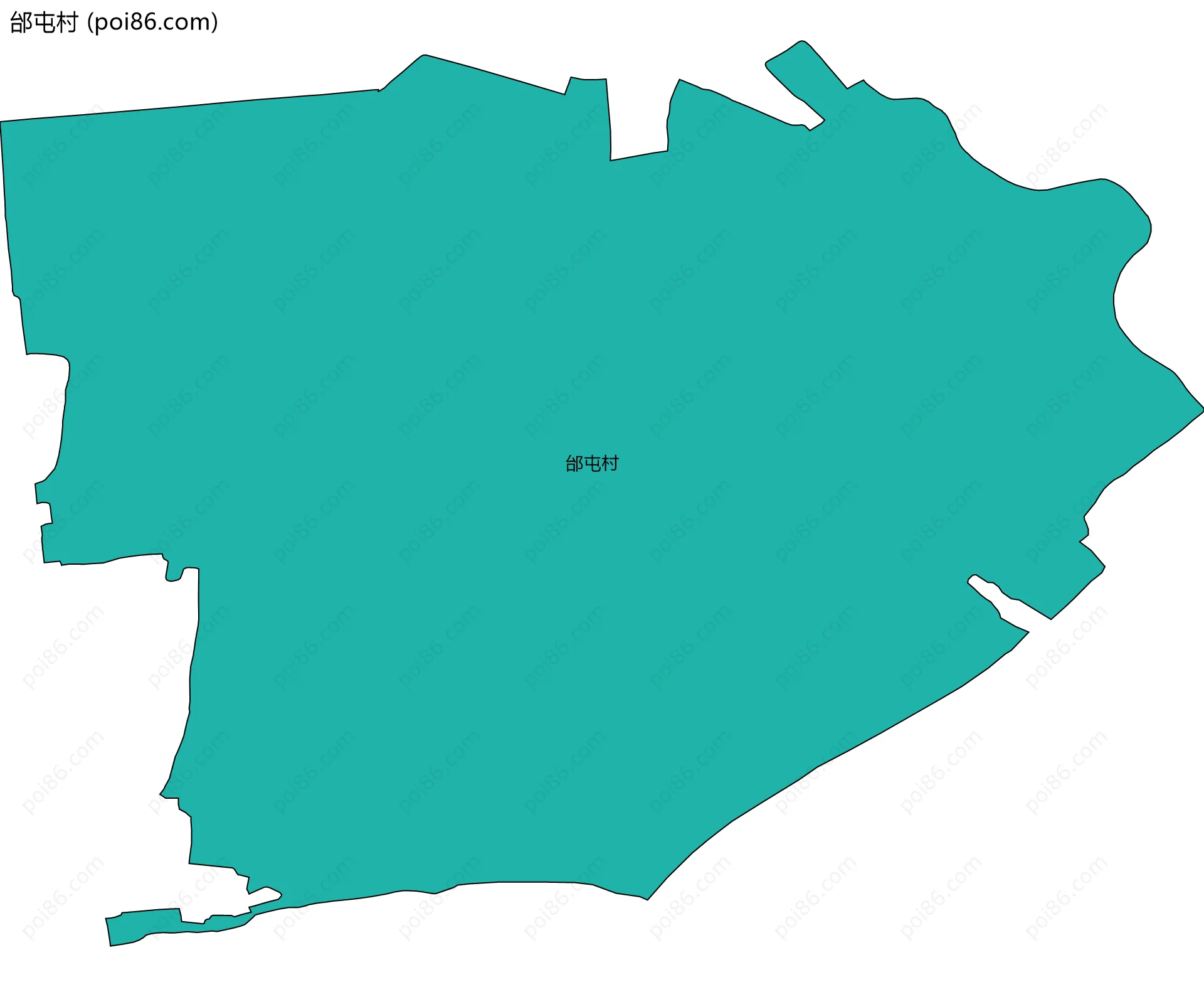 邰屯村边界地图