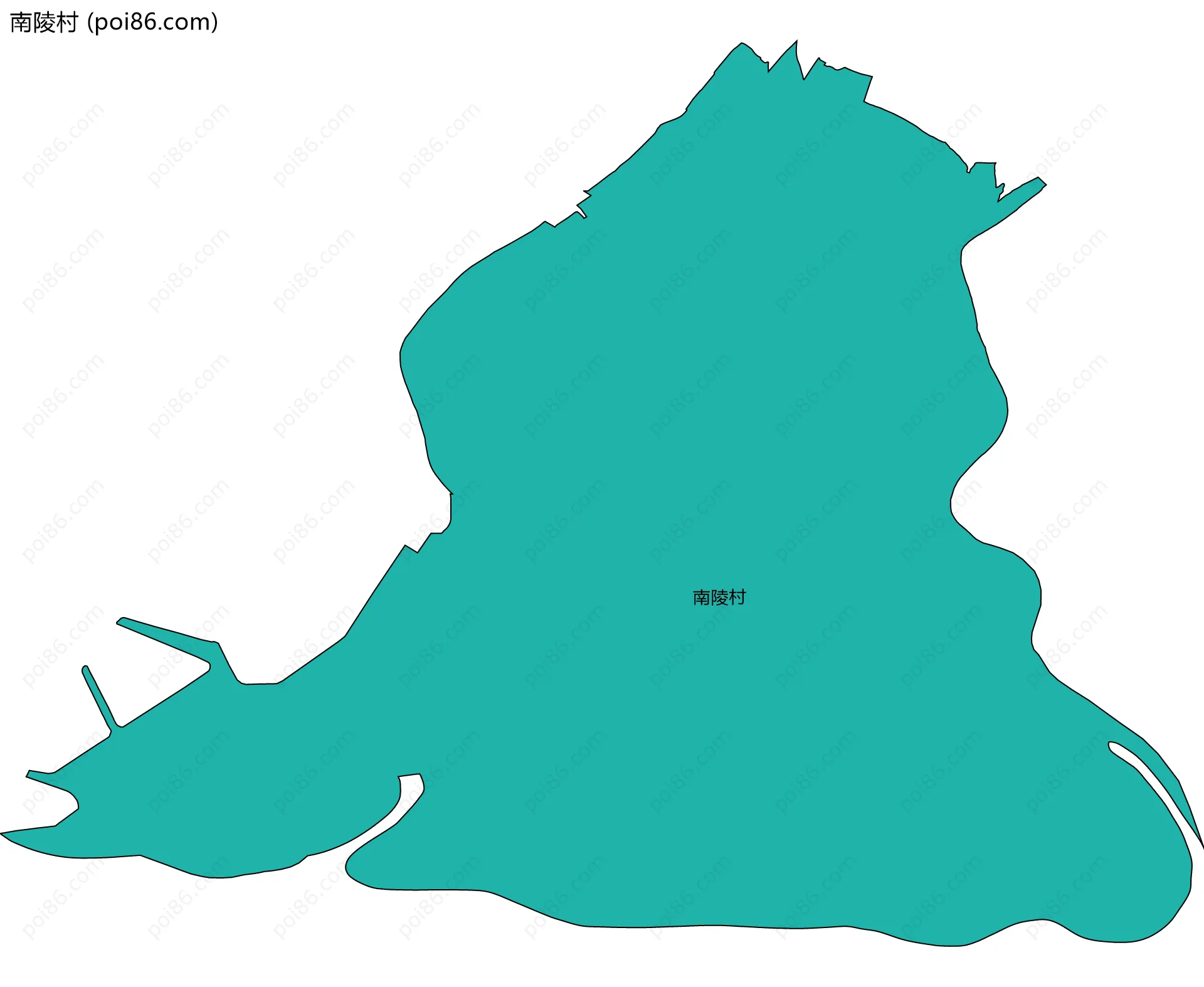 南陵村边界地图