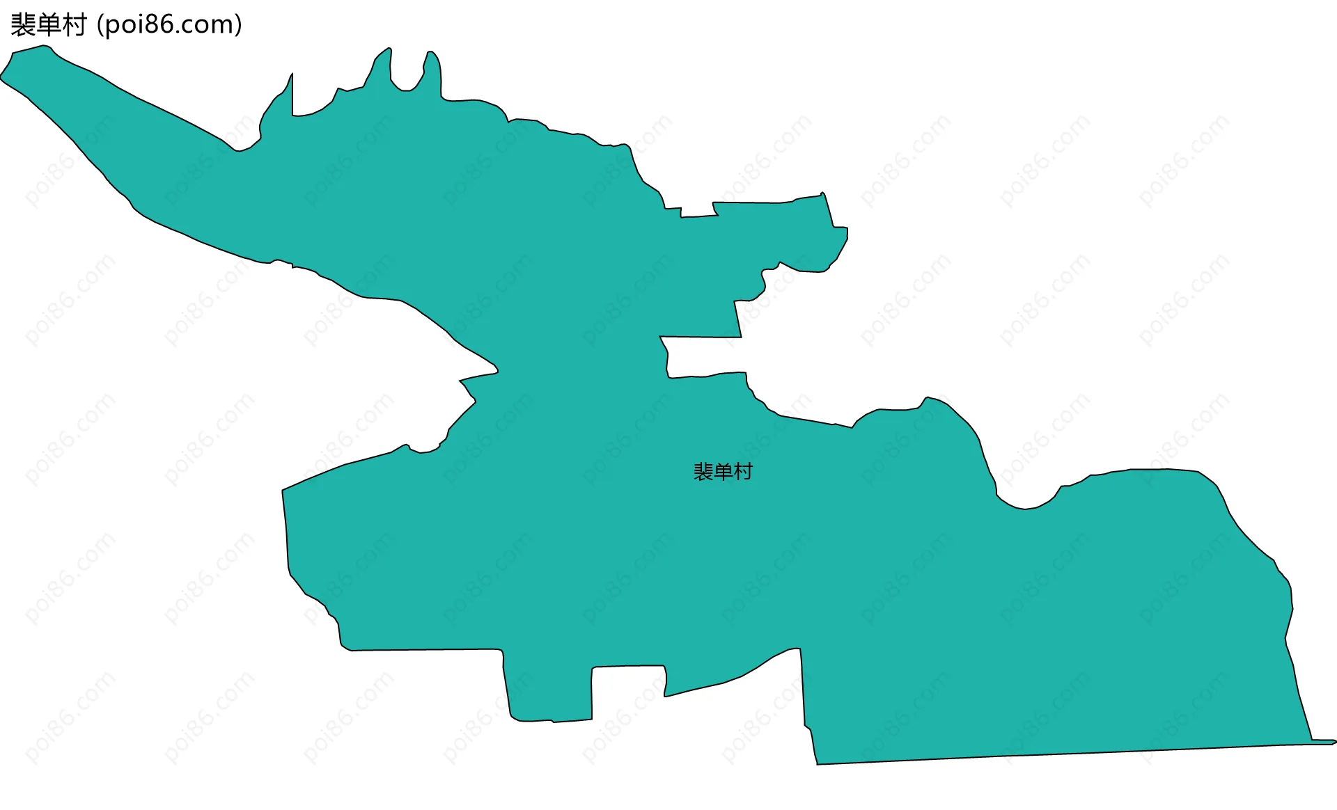 裴单村边界地图