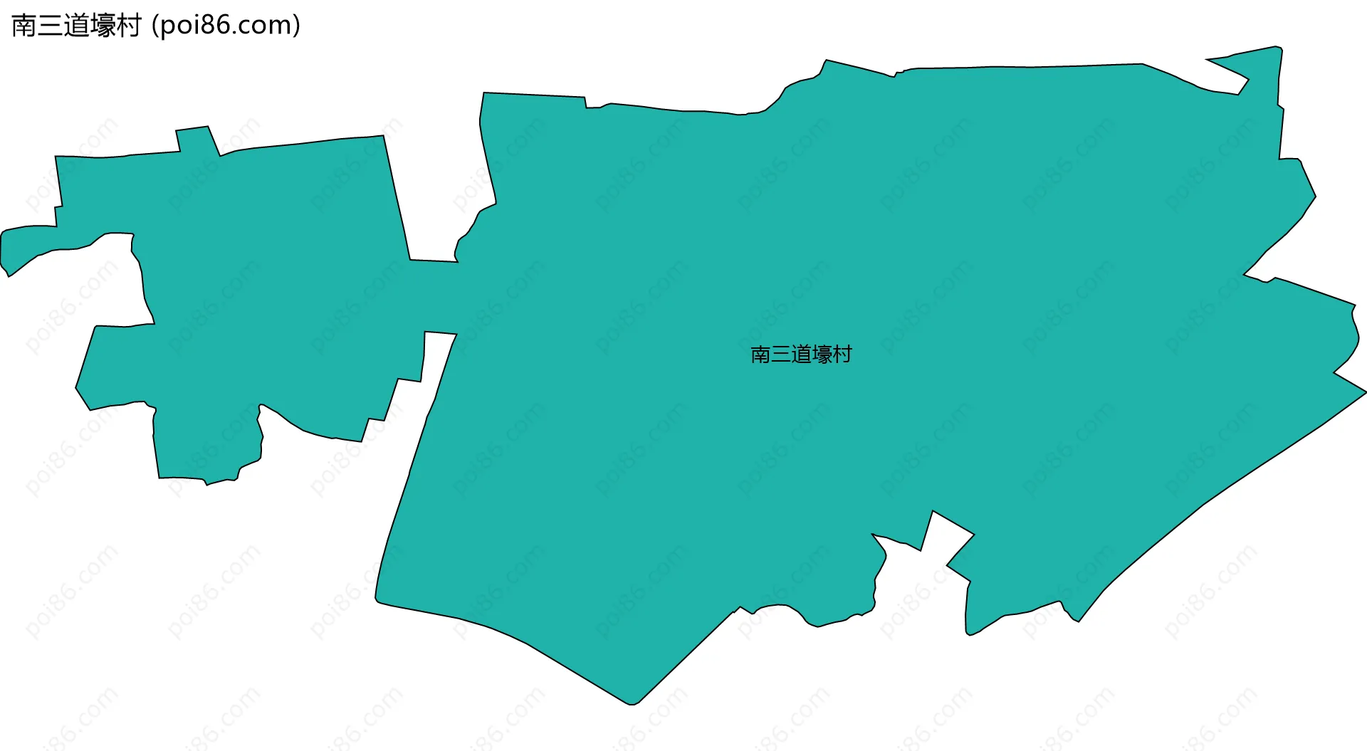 南三道壕村边界地图