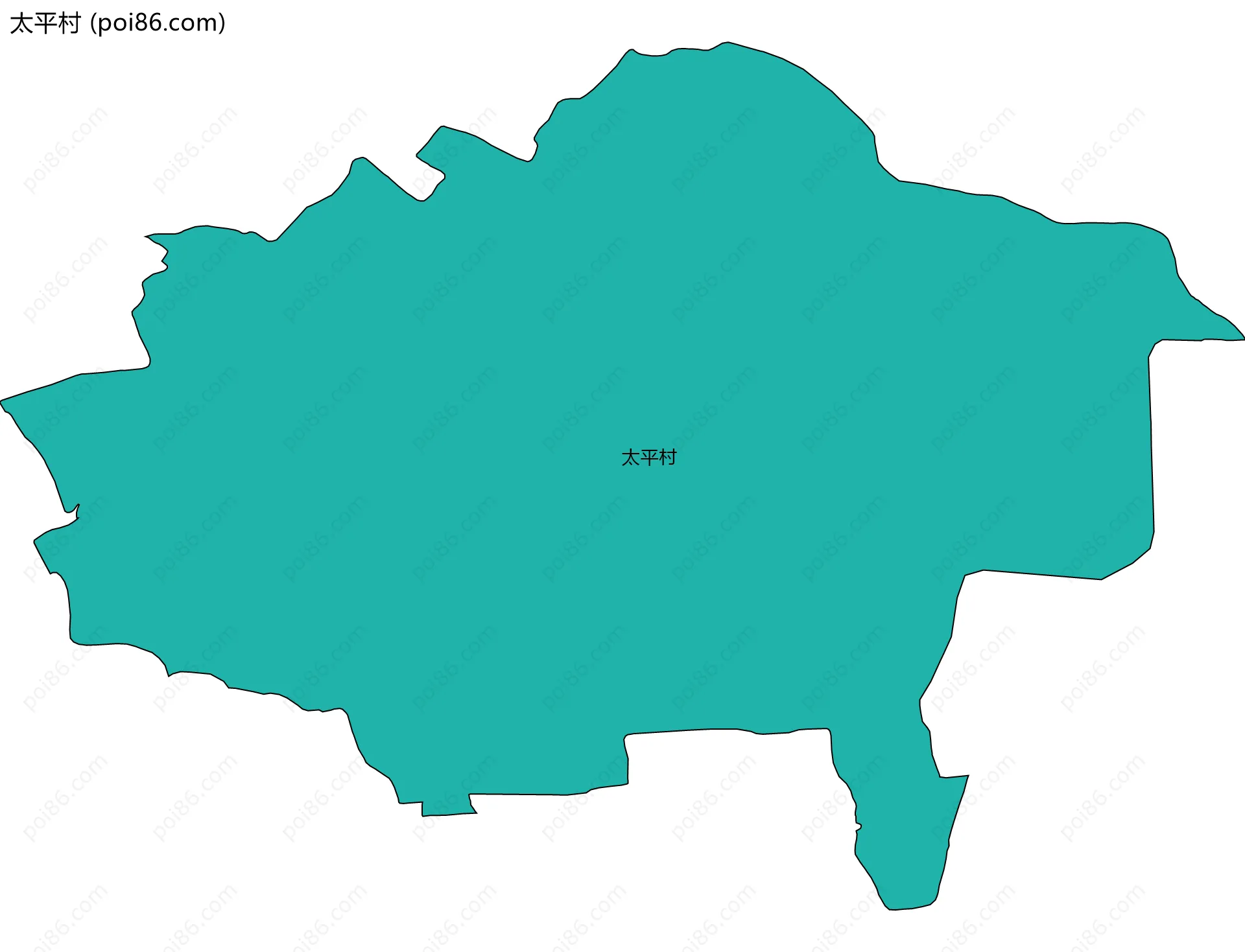 太平村边界地图