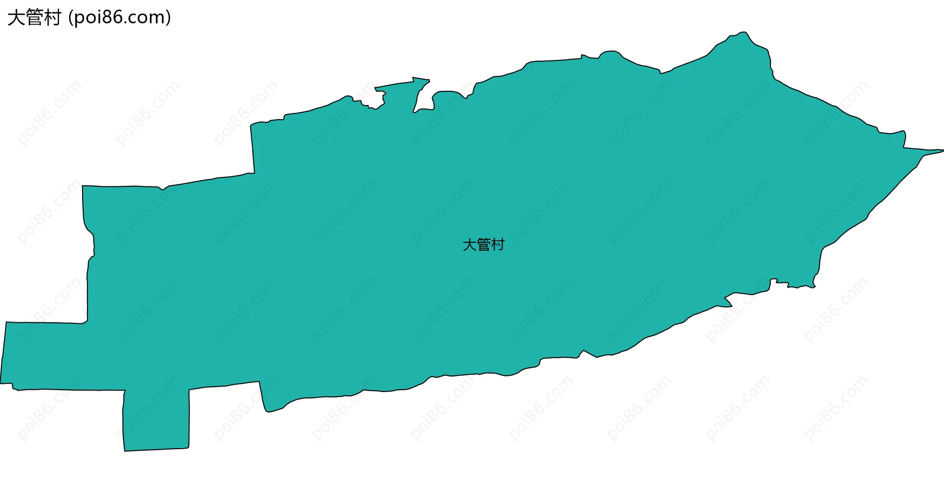 大管村边界地图