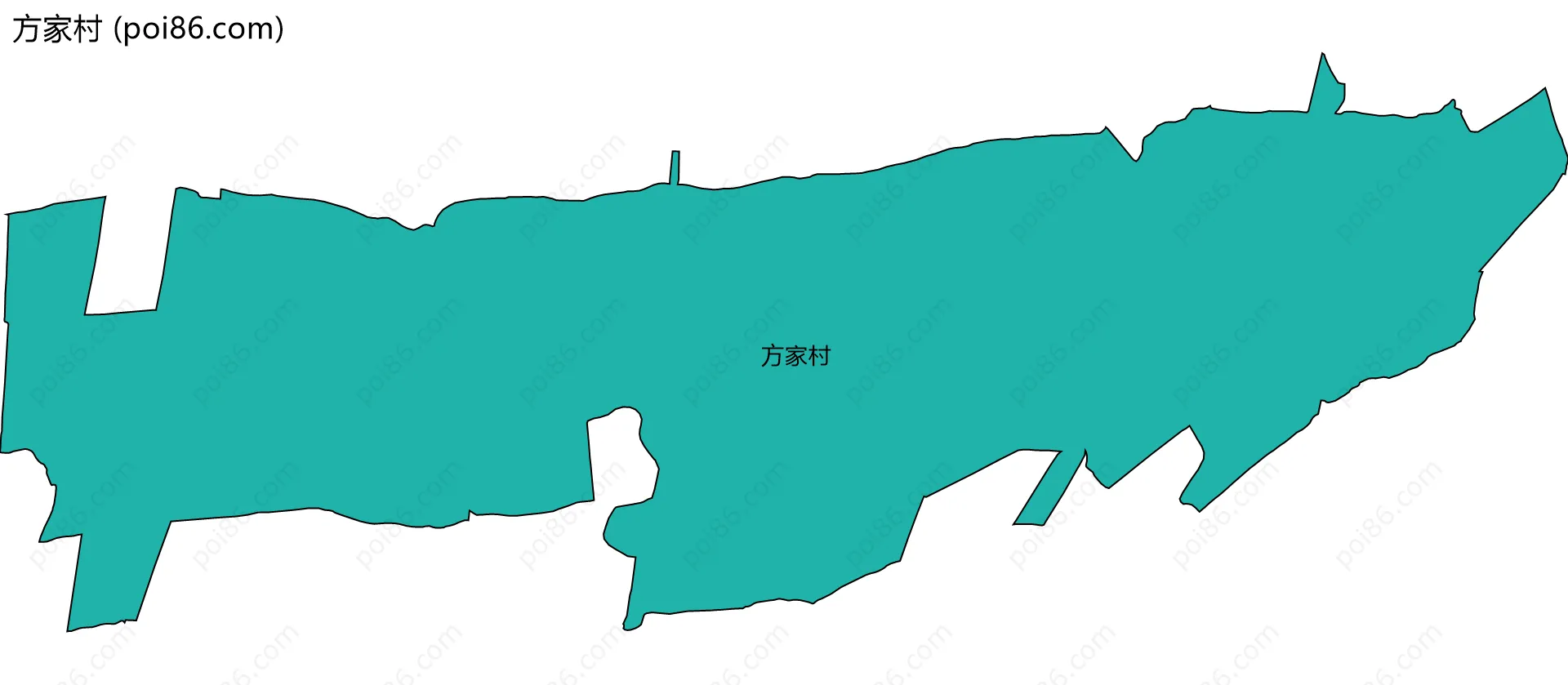 方家村边界地图