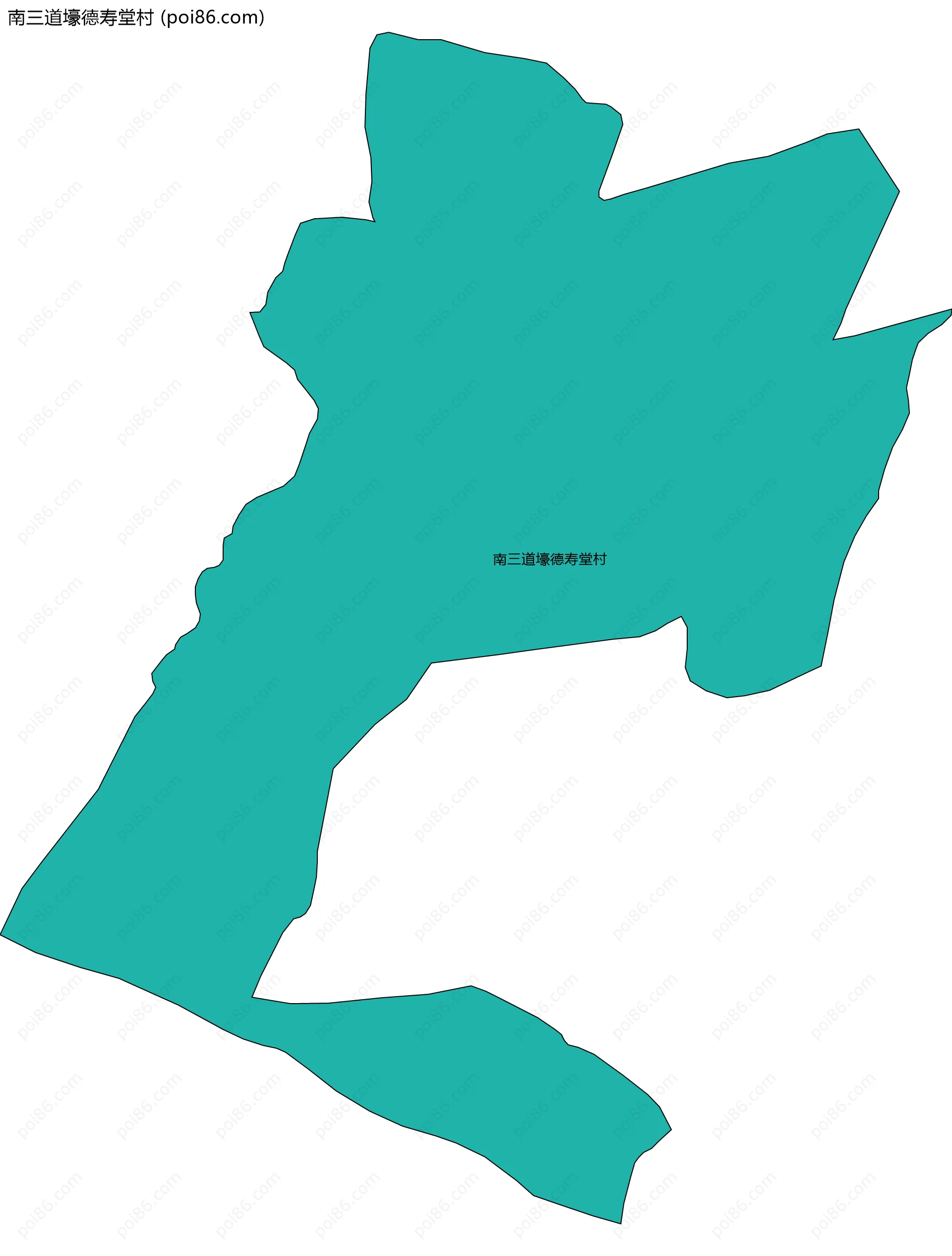 南三道壕德寿堂村边界地图