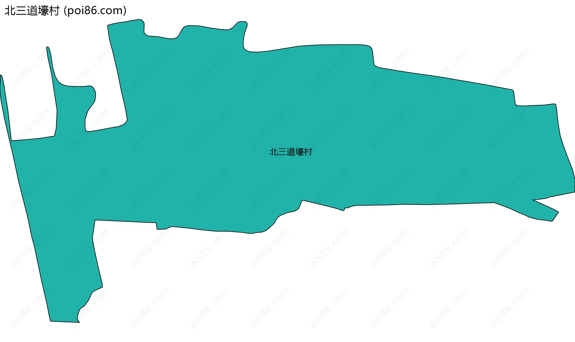 北三道壕村边界地图