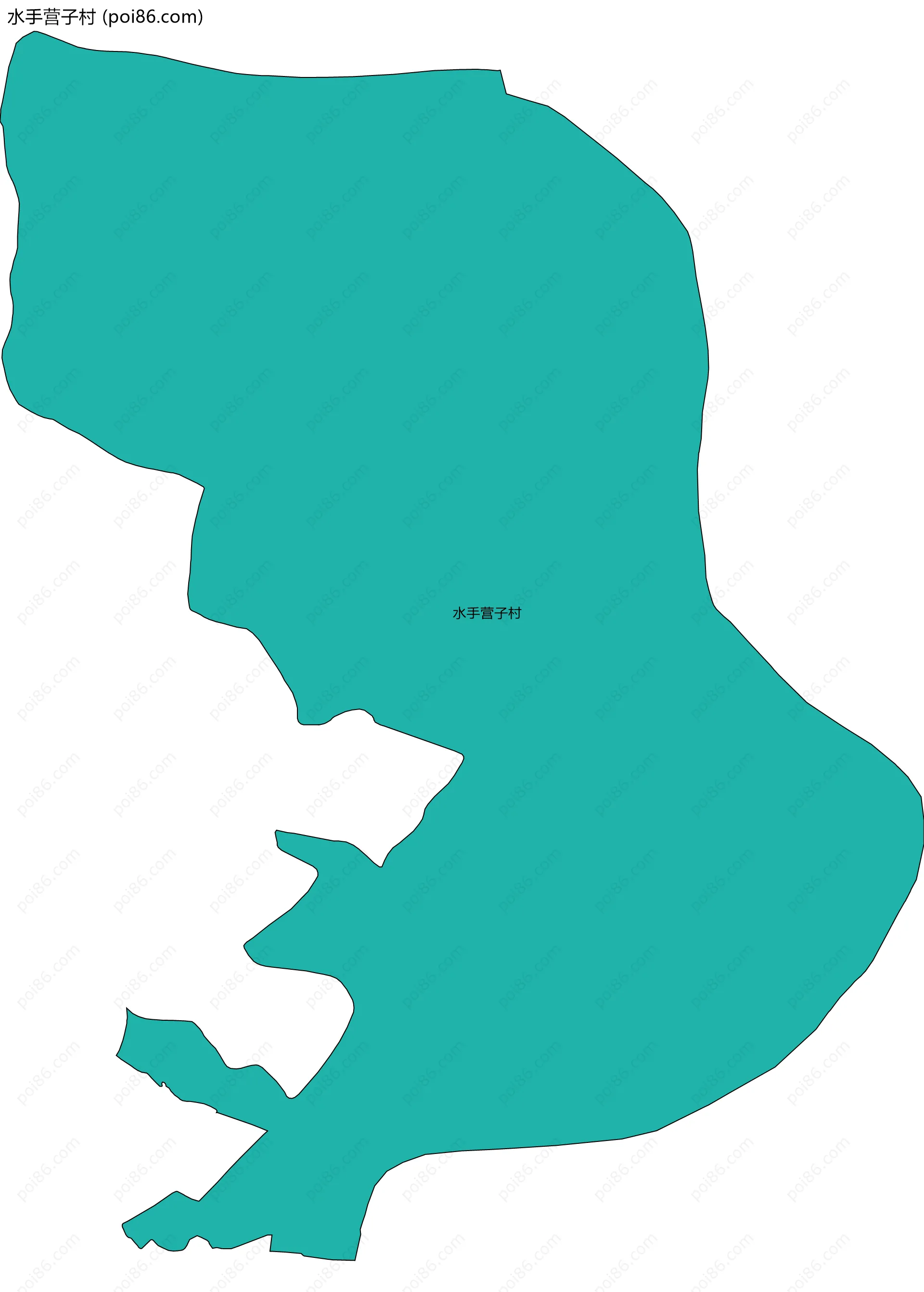 水手营子村边界地图