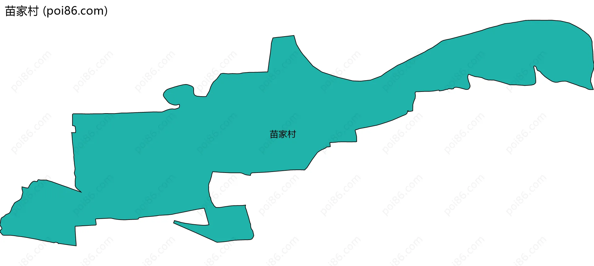 苗家村边界地图