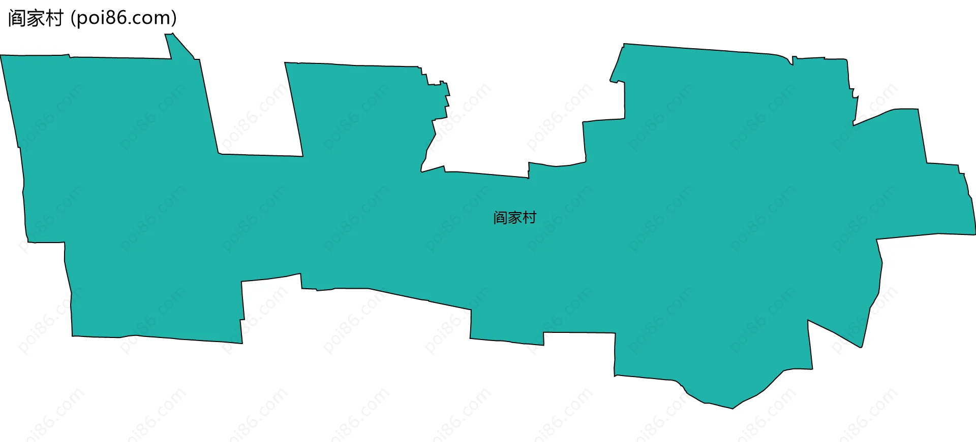 阎家村边界地图