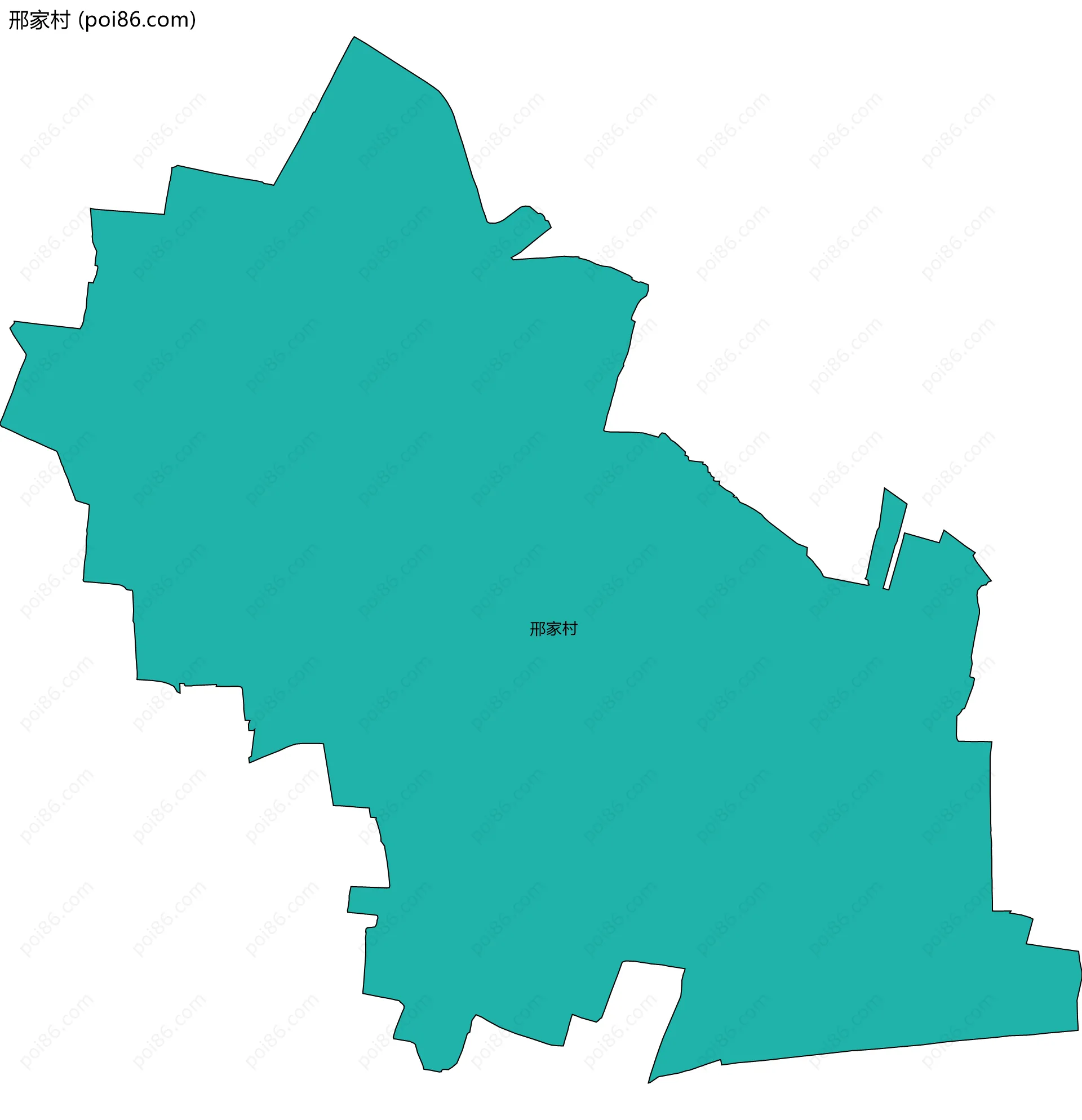邢家村边界地图