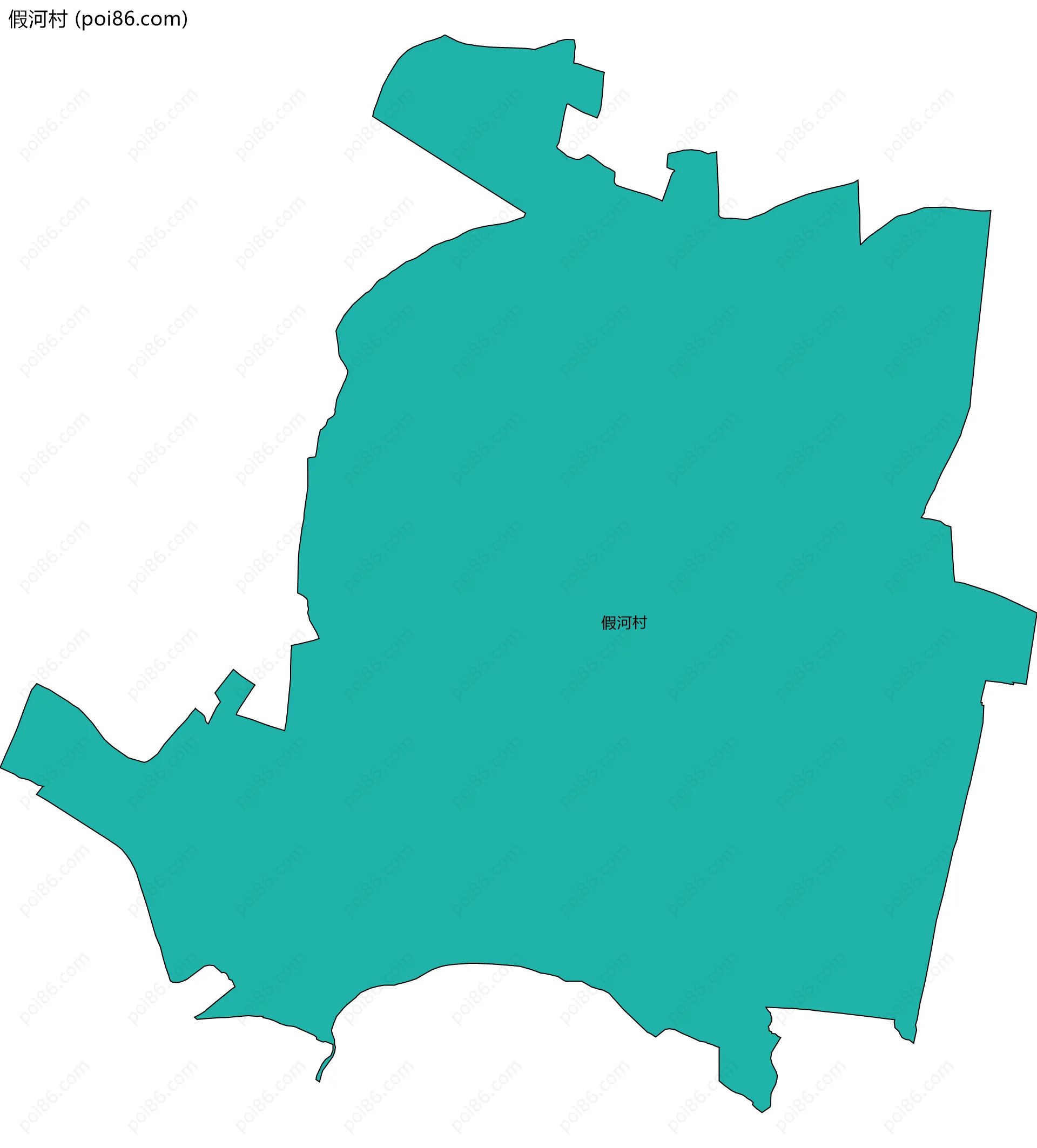 假河村边界地图