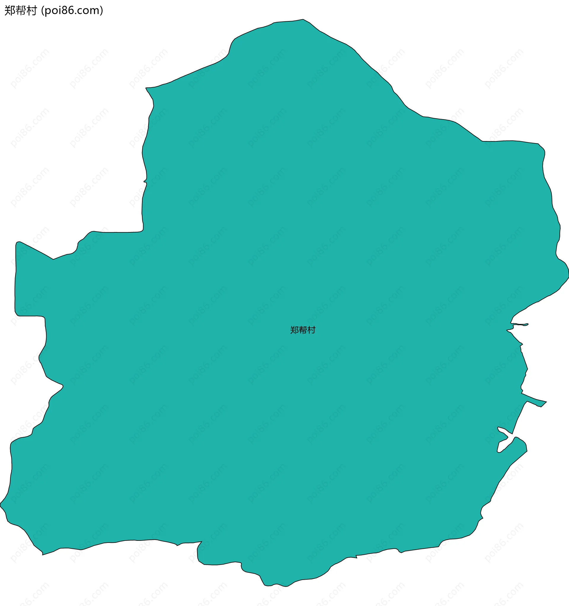 郑帮村边界地图