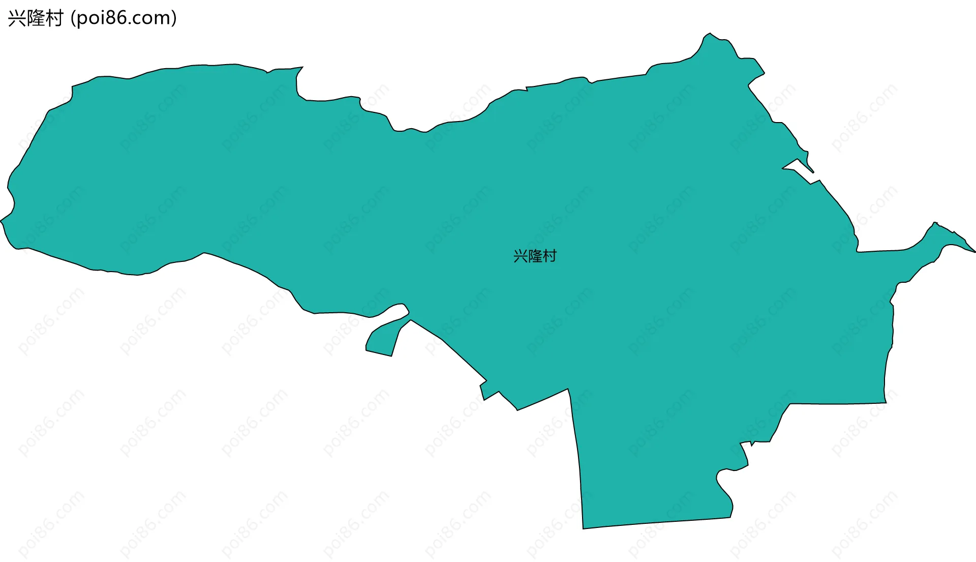 兴隆村边界地图