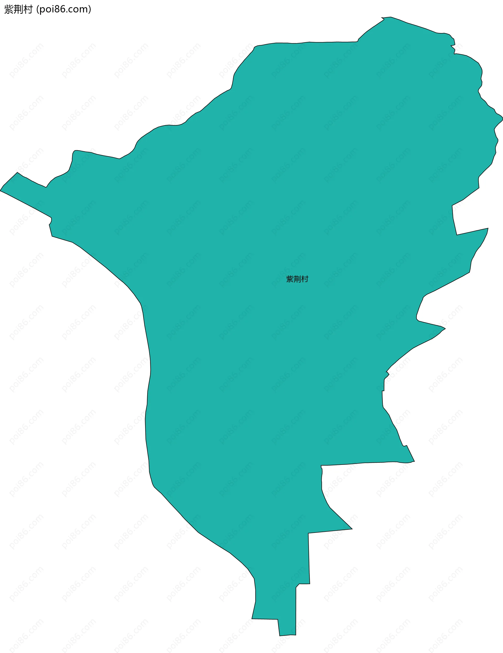 紫荆村边界地图